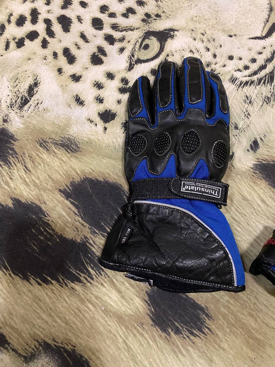 Other Motorbike Racing Gloves Motorcycle Goat Leather Glove Rider Size ONE SIZE - 8 Thumbnail