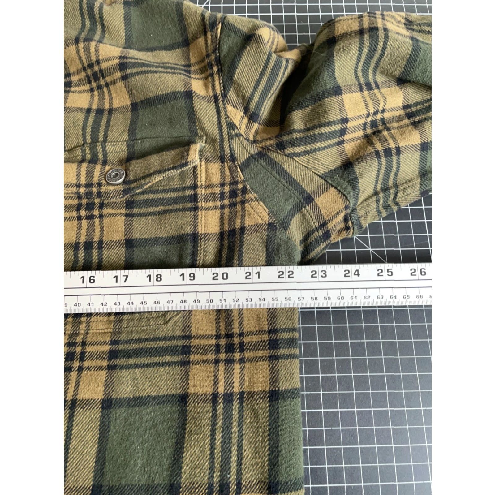 Vintage Duluth Flapjack Fleece-Lined Flannel Shirt Jacket Men Medium Green Plaid Snap Front Pockets Casual Workwear Size US M / EU 48-50 / 2 - 5 Thumbnail