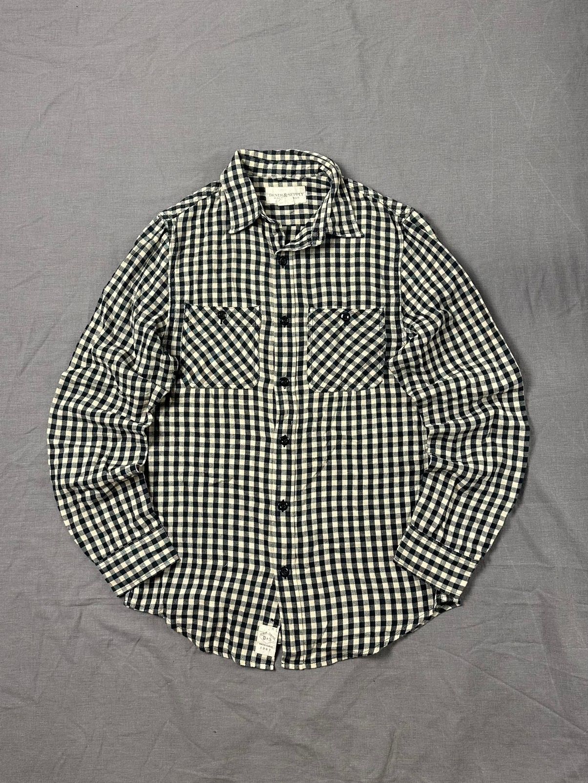 Pre-owned Denim And Supply Ralph Lauren X Polo Ralph Lauren Shirt Y2k Flannel Japanese Archive In Beige