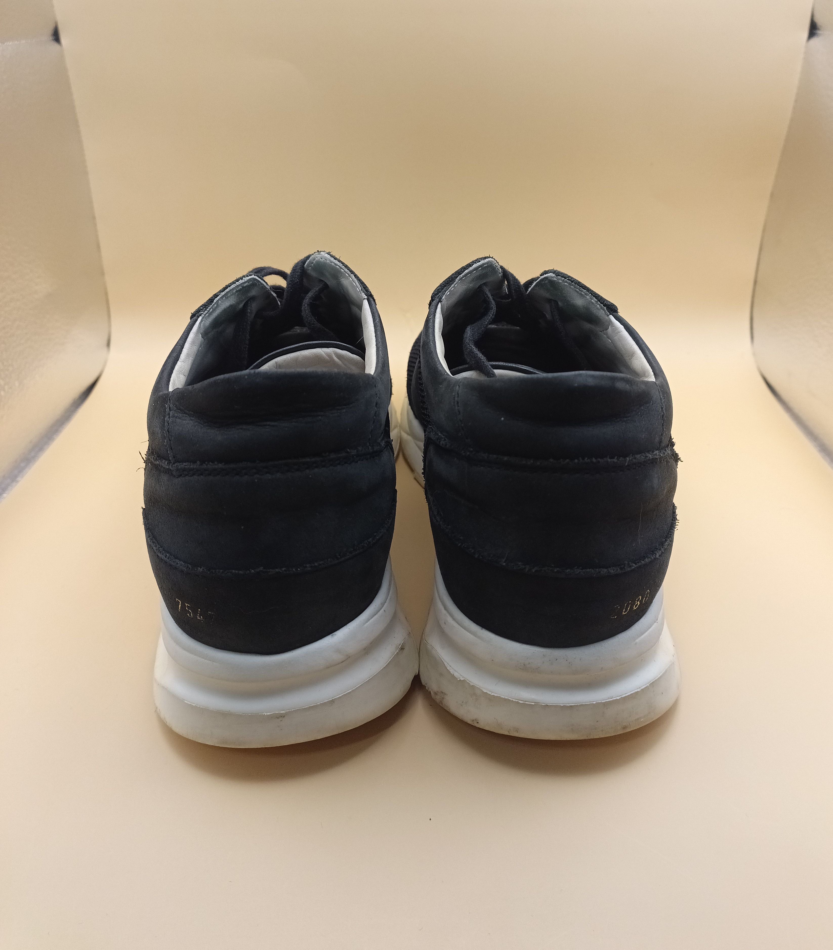 Common Projects Common Projects Black Suede/Nylon Lace Up Sneakers EU 42 Size US 9 / EU 42 - 2 Thumbnail