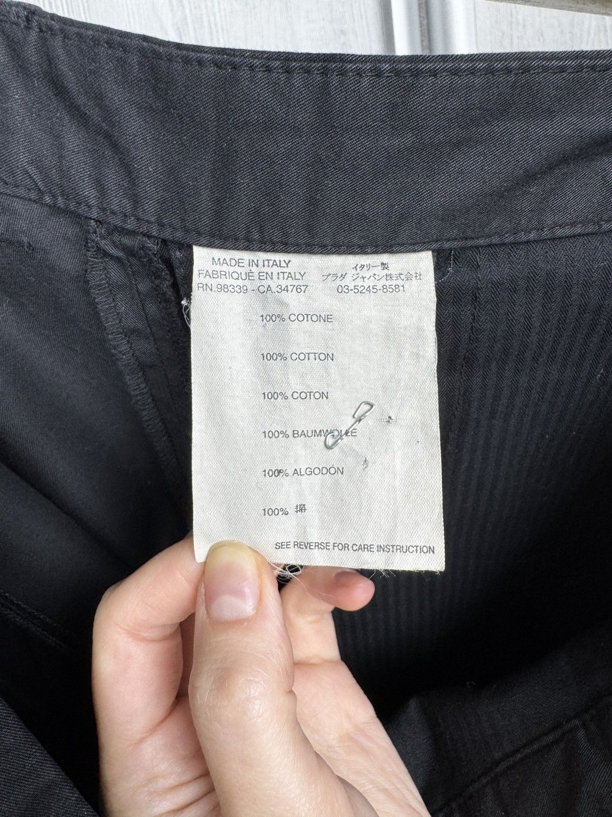 ±3 Prada black cotton made in italy 3 pocket chino pants