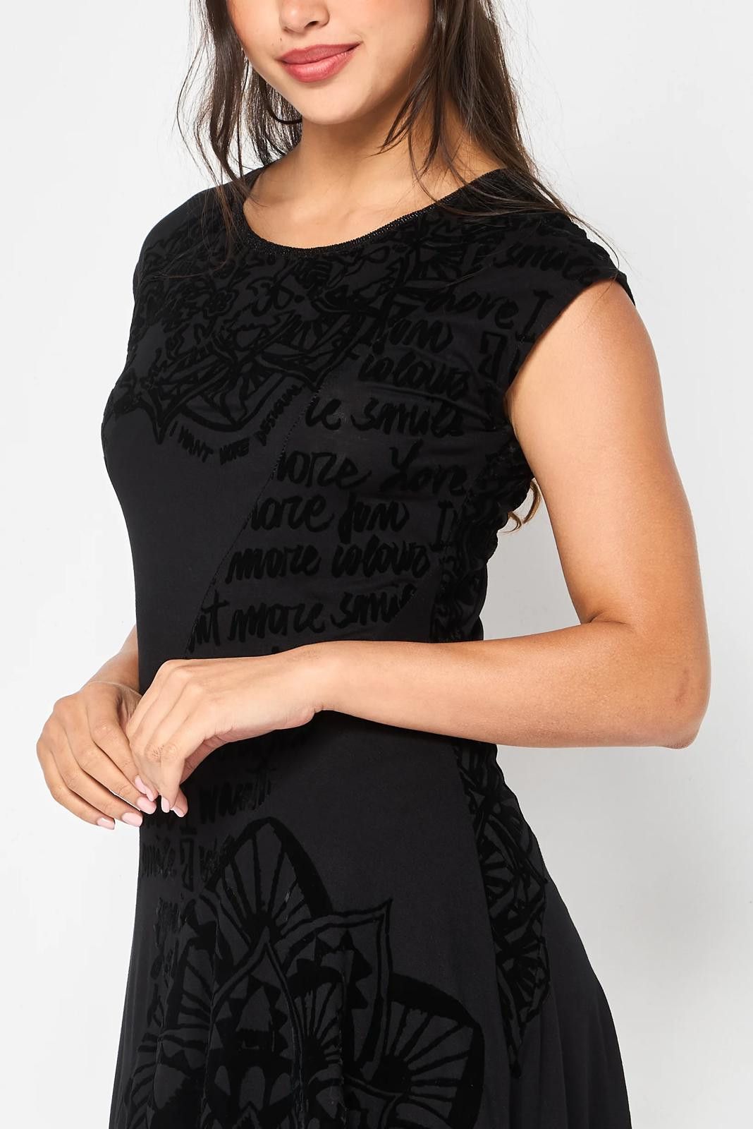 Desigual Desigual Women's Textured Midi Dress - NWT (New) Size S / US 4 / IT 40 - 4 Thumbnail