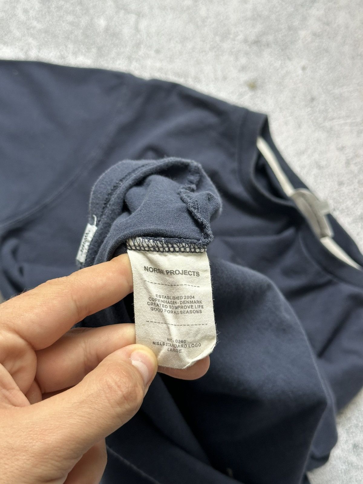 Norse Projects Norse Project Navy T-shirt Centre Logo Size US M / EU 48-50 / 2 - 8 Thumbnail