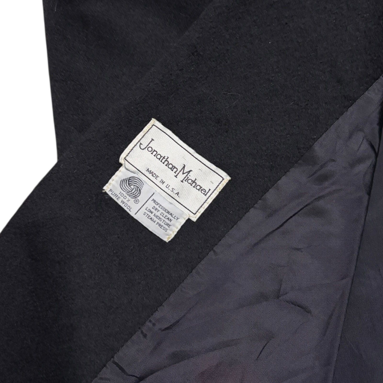 Other VINTAGE JONATHAN MICHAEL Wool Trench Retro Pea Coat Large Size L / US 10 / IT 46 - 5 Thumbnail