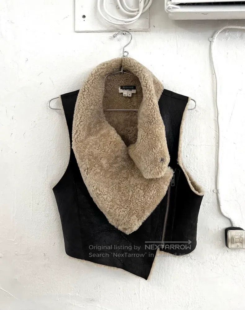 Helmut Lang HELMUT LANG Lamb Leather Faux Fur Vest Size US S / EU 44-46 / 1 - 4 Thumbnail