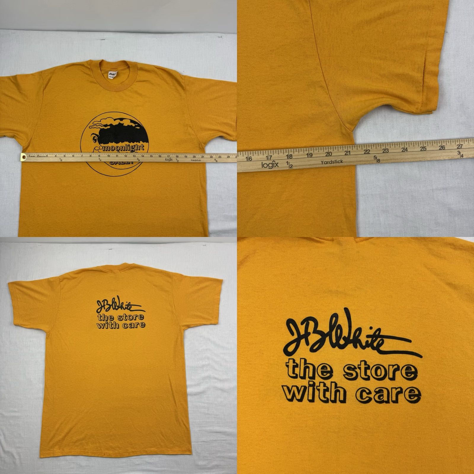Vintage VINTAGE JB White Department Store Sale T Shirt Adult XL Promo Company 80s 90s Yellow Mens Size US XL / EU 56 / 4 - 8 Thumbnail