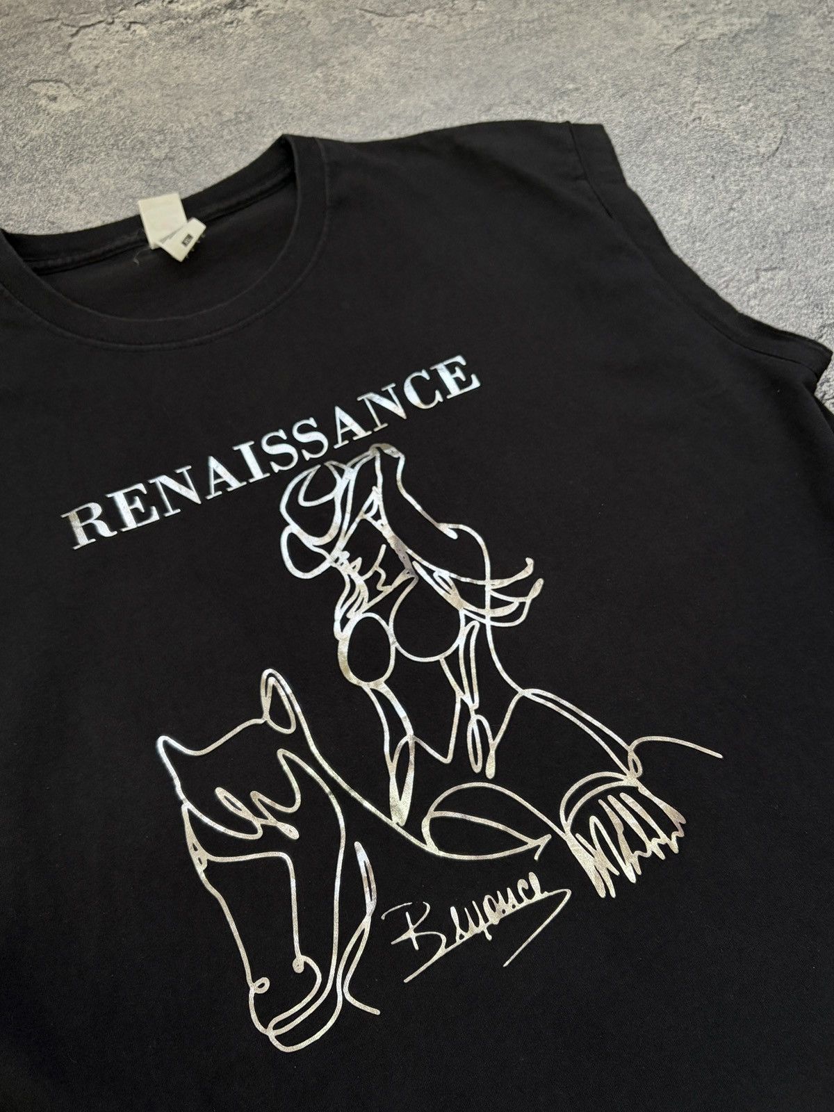 Fruit Of The Loom Beyoncé Renaissance 2023 Tour Line Art Tank Top Black XL Size US XL / EU 56 / 4 - 3 Thumbnail