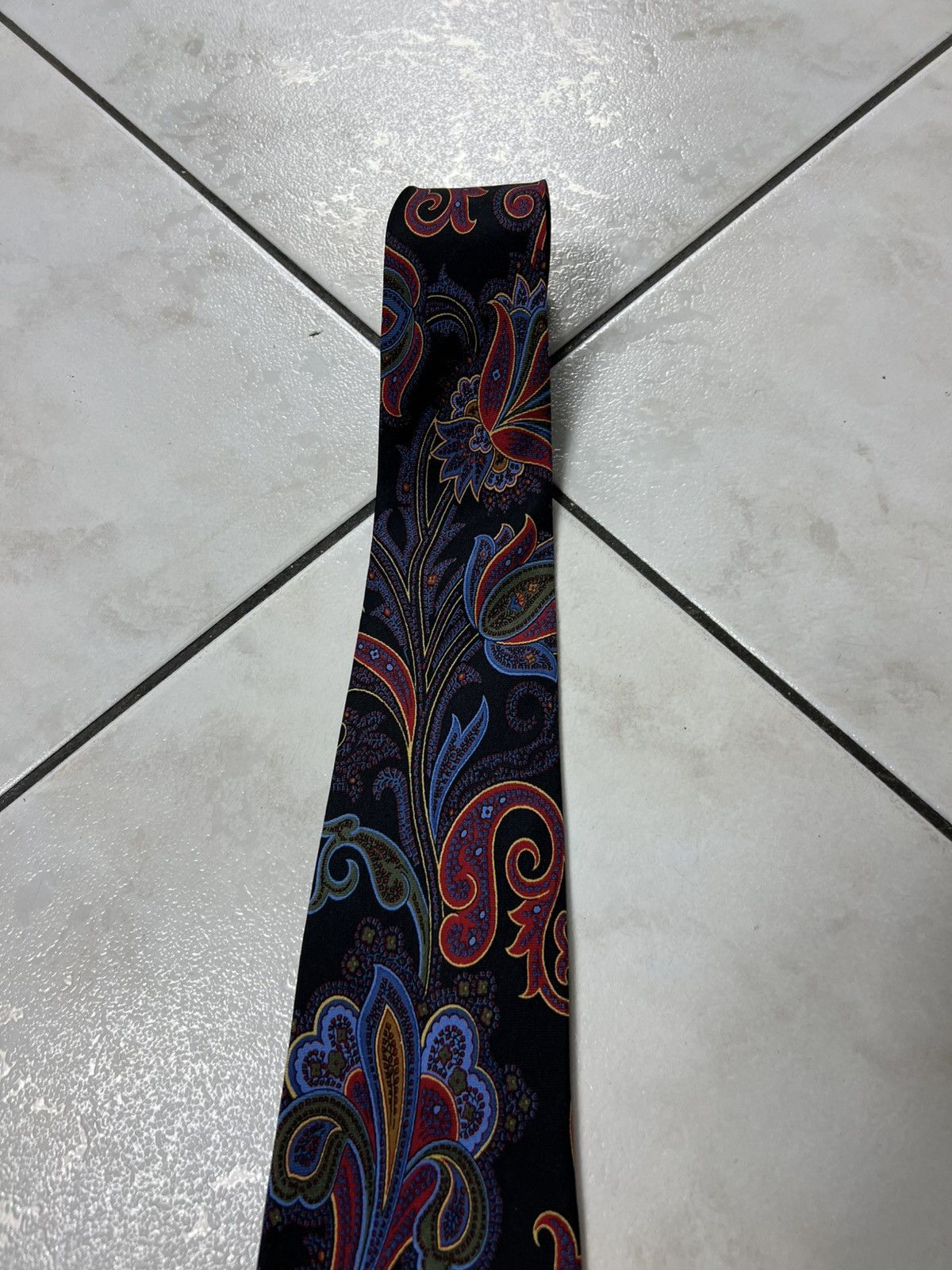 Ralph Lauren Ralph Lauren silk tie luxury floral psychedelic patterned Size ONE SIZE - 4 Thumbnail