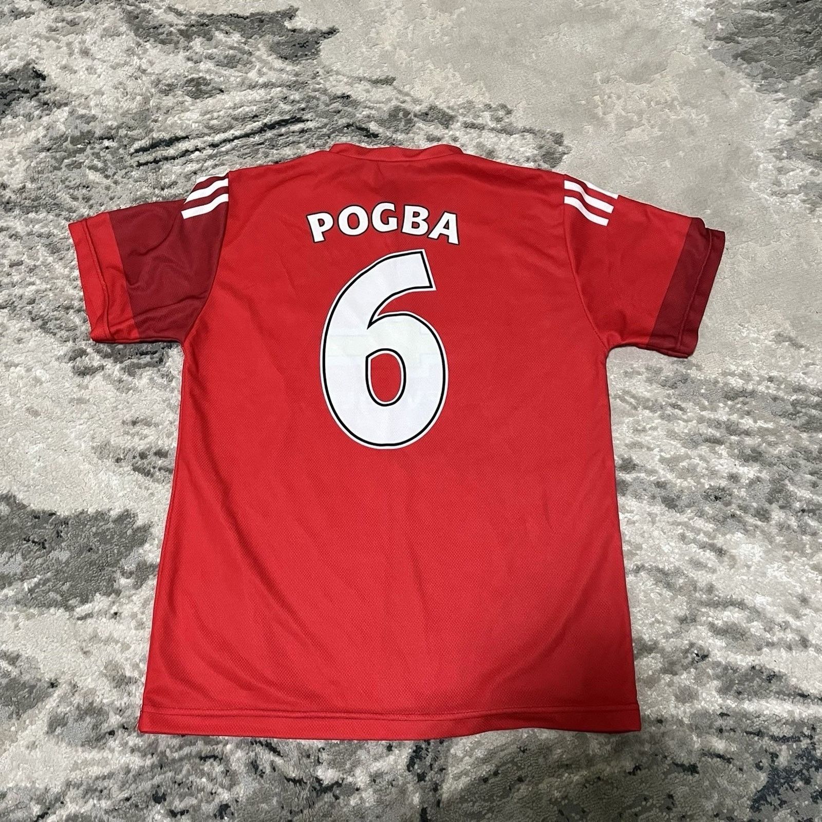 Adidas Manchester United Football Jersey Men Sz S Red Pogba #6 Size US S / EU 44-46 / 1 - 2 Thumbnail