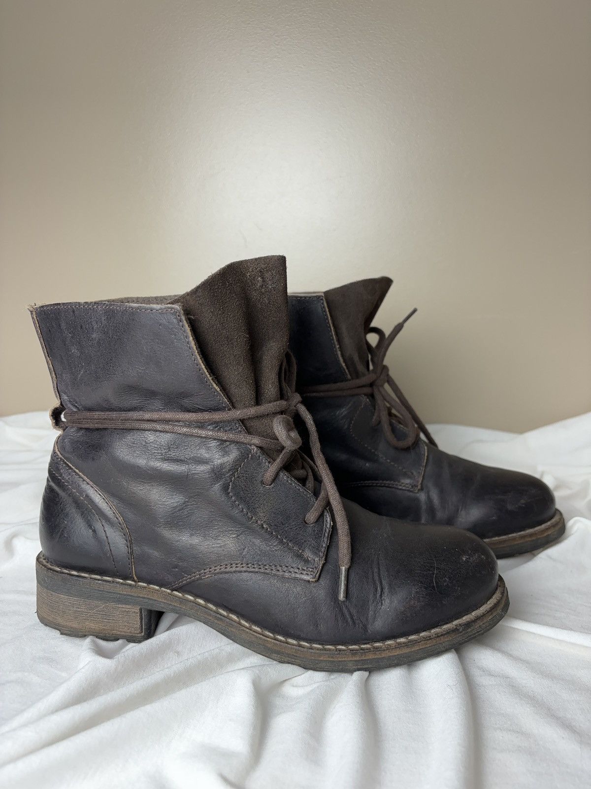 Buffalo London × Vintage Buffalo vintage leather biker boots as 98 style Size US 9 / IT 39 - 4 Thumbnail
