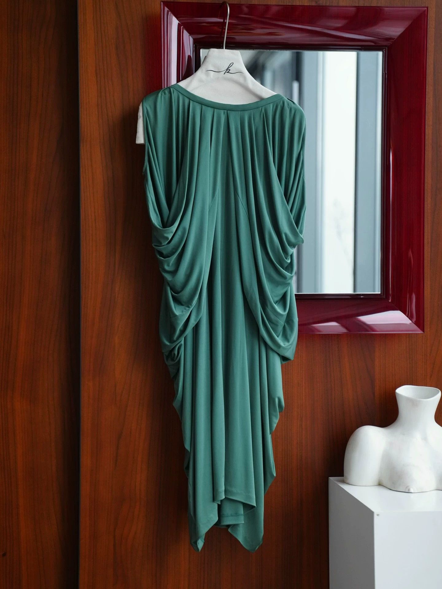 Yves Saint Laurent YSL Vintage Greek Celadon Dress Size ONE SIZE - 3 Thumbnail
