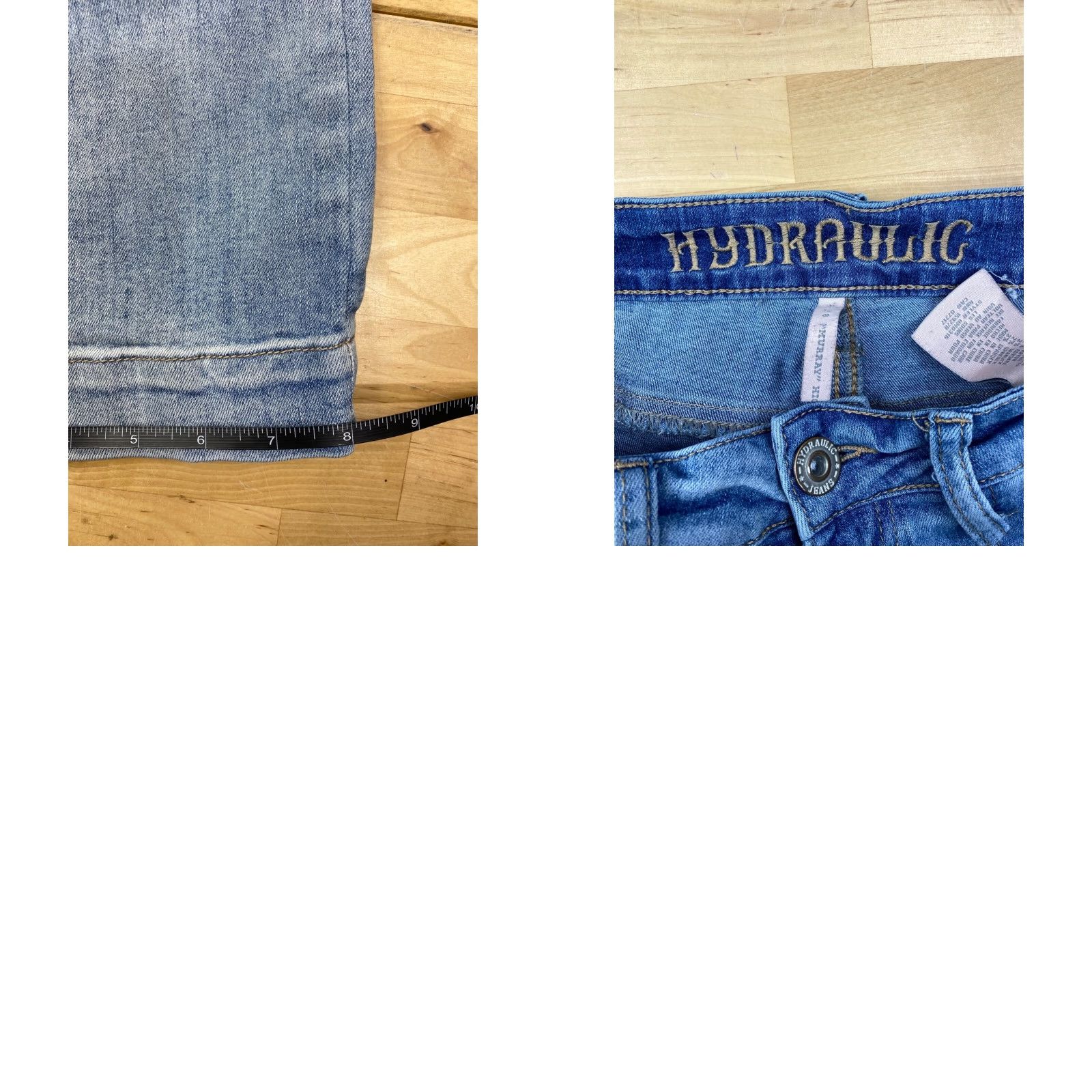 Vintage VINTAGE HYDRAULIC Womens Murray Wide Leg Jeans 3/4 Blue Size 8 Casual #5303 Size 30" / US 8 / IT 44 - 8 Thumbnail