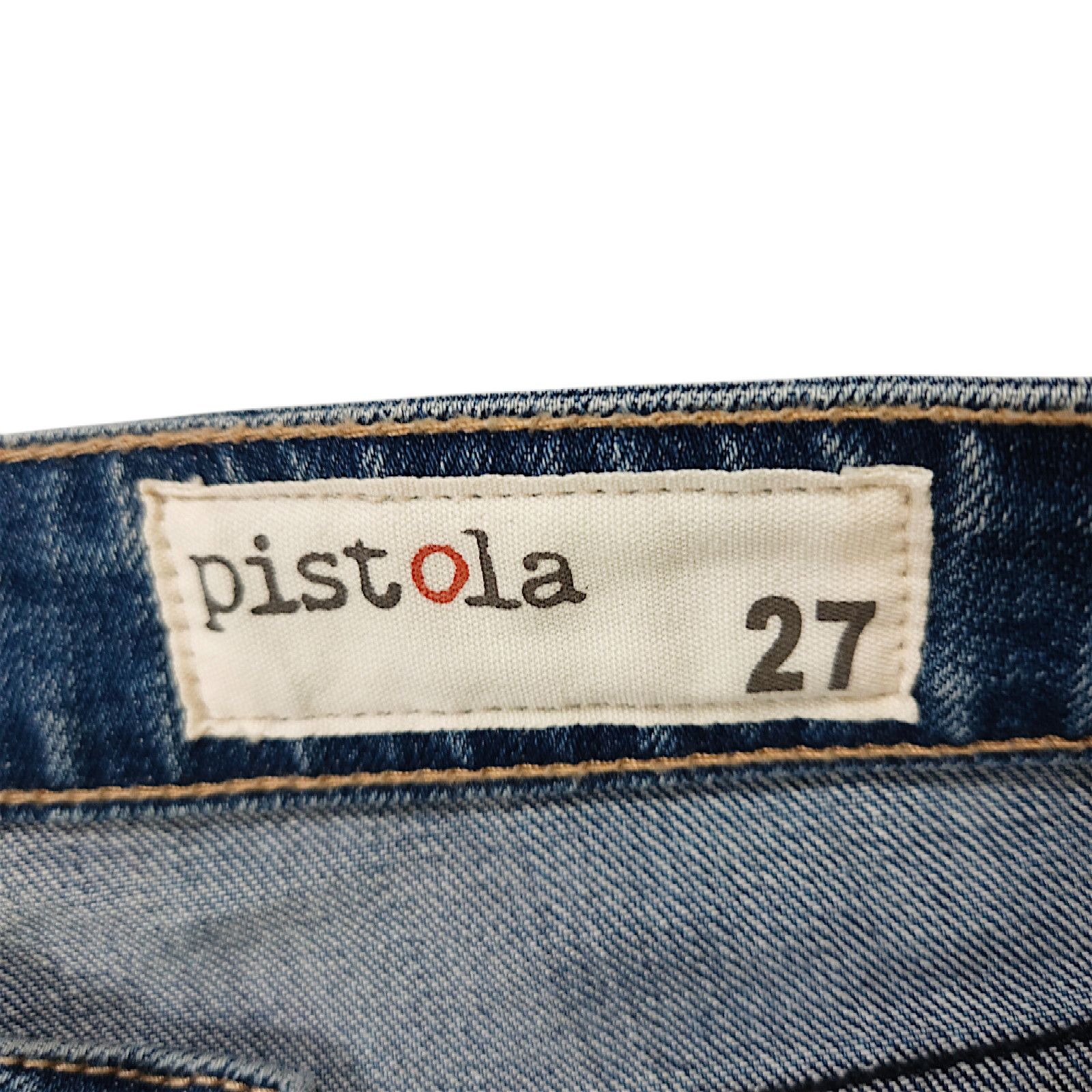 Pistola NWOT Pistola Distressed Patch Slim Ankle Jeans Sz 27x27.50 Size 27" / US 4 / IT 40 - 5 Thumbnail