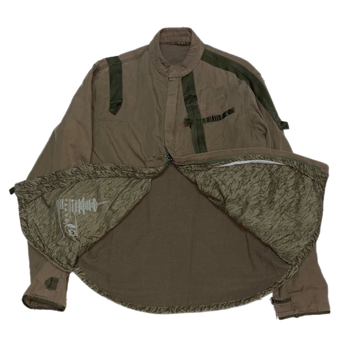 image of Maharishi Army Green Zip Double Layered 2- Ply Jacked, Men's (Size Large)
