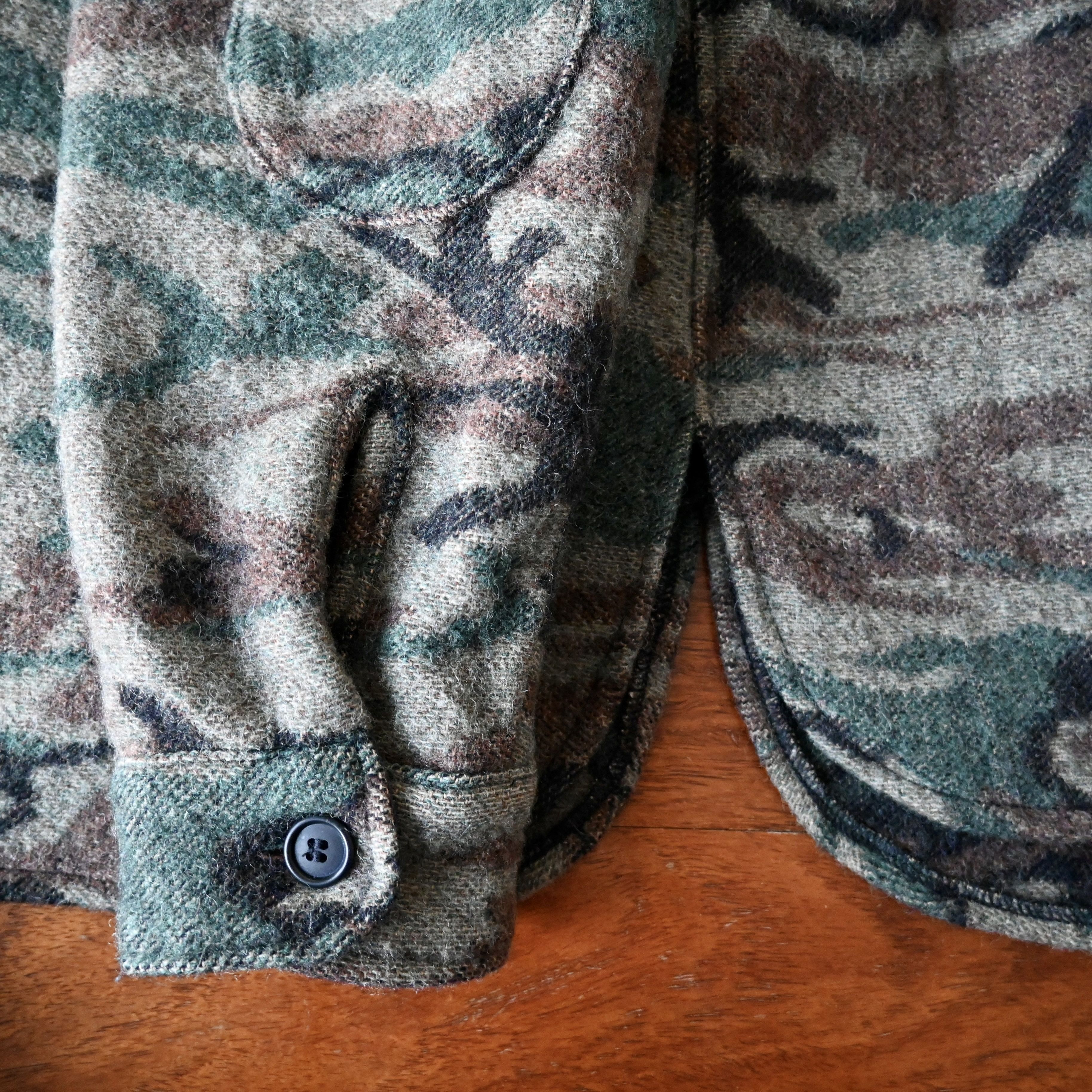 Vintage VTG King of the Mountain woodland camo wool pullover shirt Size US M / EU 48-50 / 2 - 19 Thumbnail