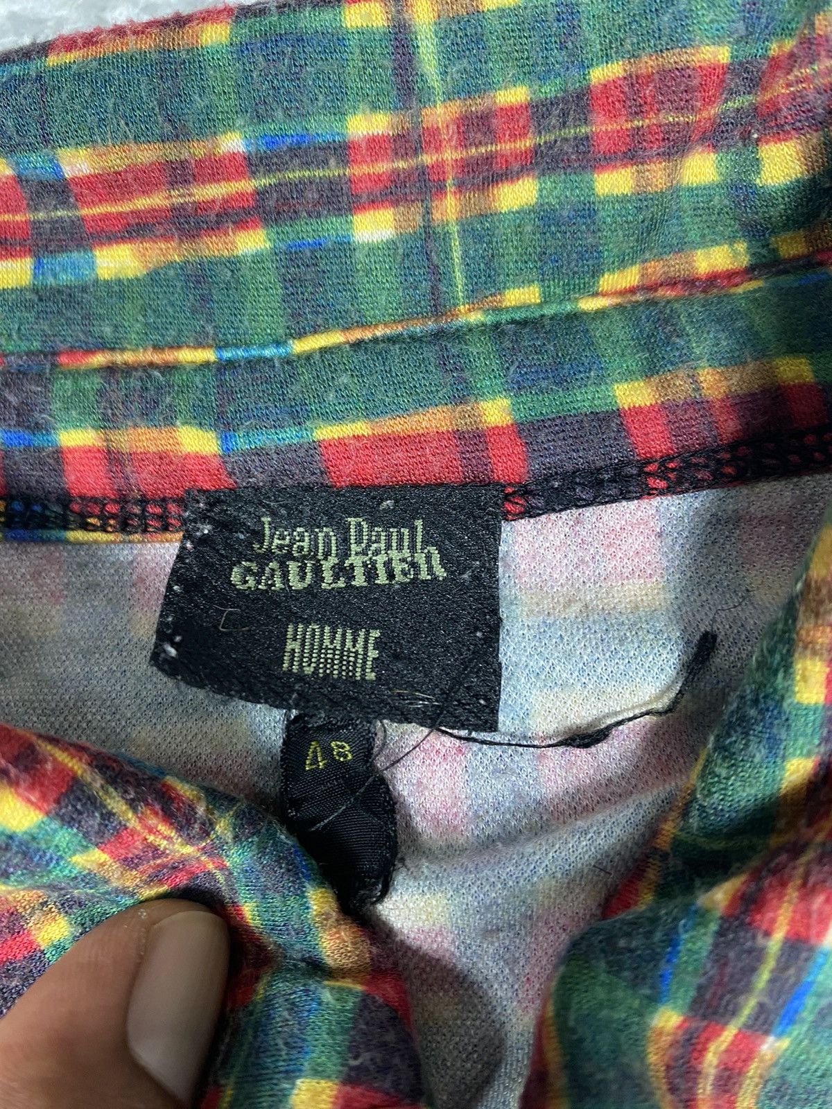 Jean Paul Gaultier Jean Paul Gaultier Homme Face Checked Mesh Plaids Size US S / EU 44-46 / 1 - 11 Thumbnail