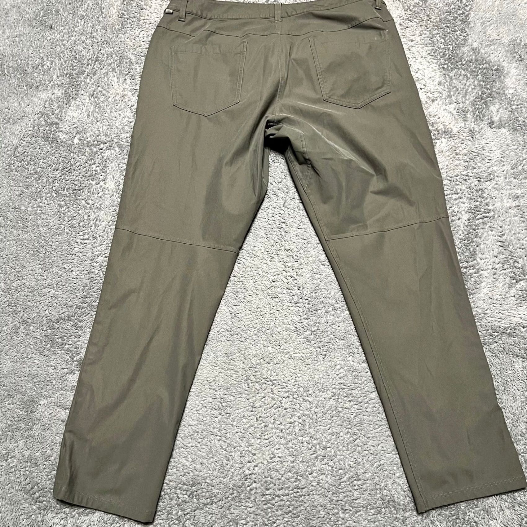 Lululemon Lululemon Pants Mens 36 Green ABC Slim Fit Warpstreme Stretch Commission M5AD8S Chino 28in Inseam Mens Size US 36 / EU 52 - 3 Thumbnail