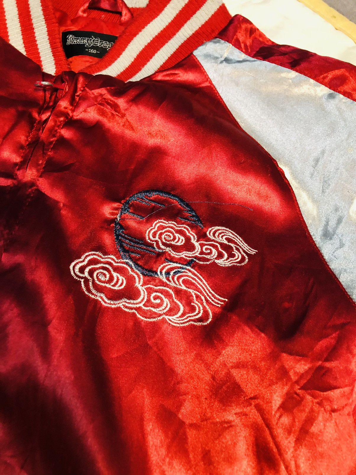 Japanese Brand Vintage Dragon Sukajan Embroidery Jacket By Jimmy Dragon (7) Size US L / EU 52-54 / 3 - 7 Thumbnail