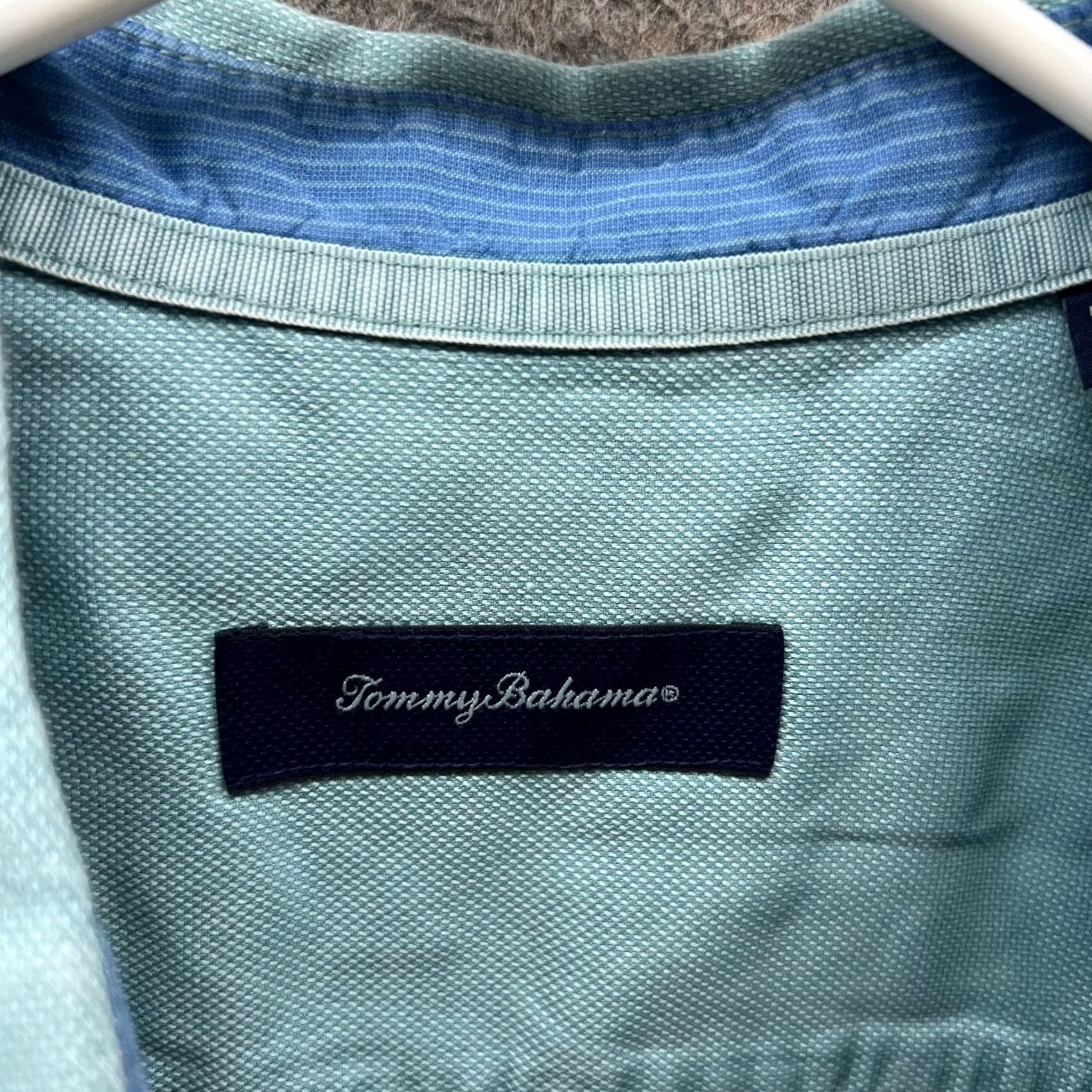 Tommy Bahama VINTAGE Tommy Bahama Shirt Mens L Light Blue Button-Down Tencel Dobby Dylan Preppy Size US L / EU 52-54 / 3 - 4 Thumbnail