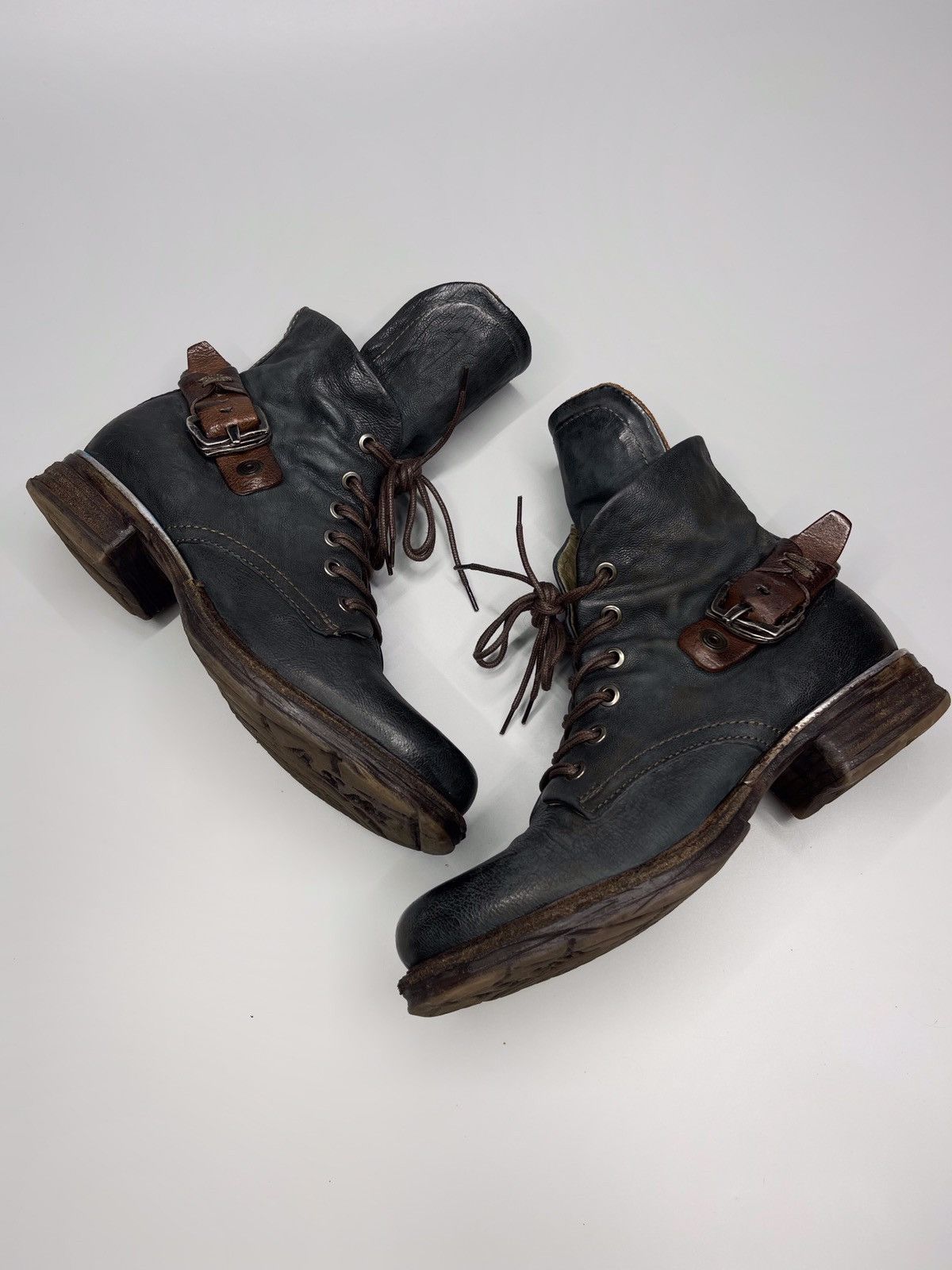 Japanese Brand × Vintage A.S 98 Boots Leather Style Rick Owens Size US 5 / EU 37 - 4 Thumbnail