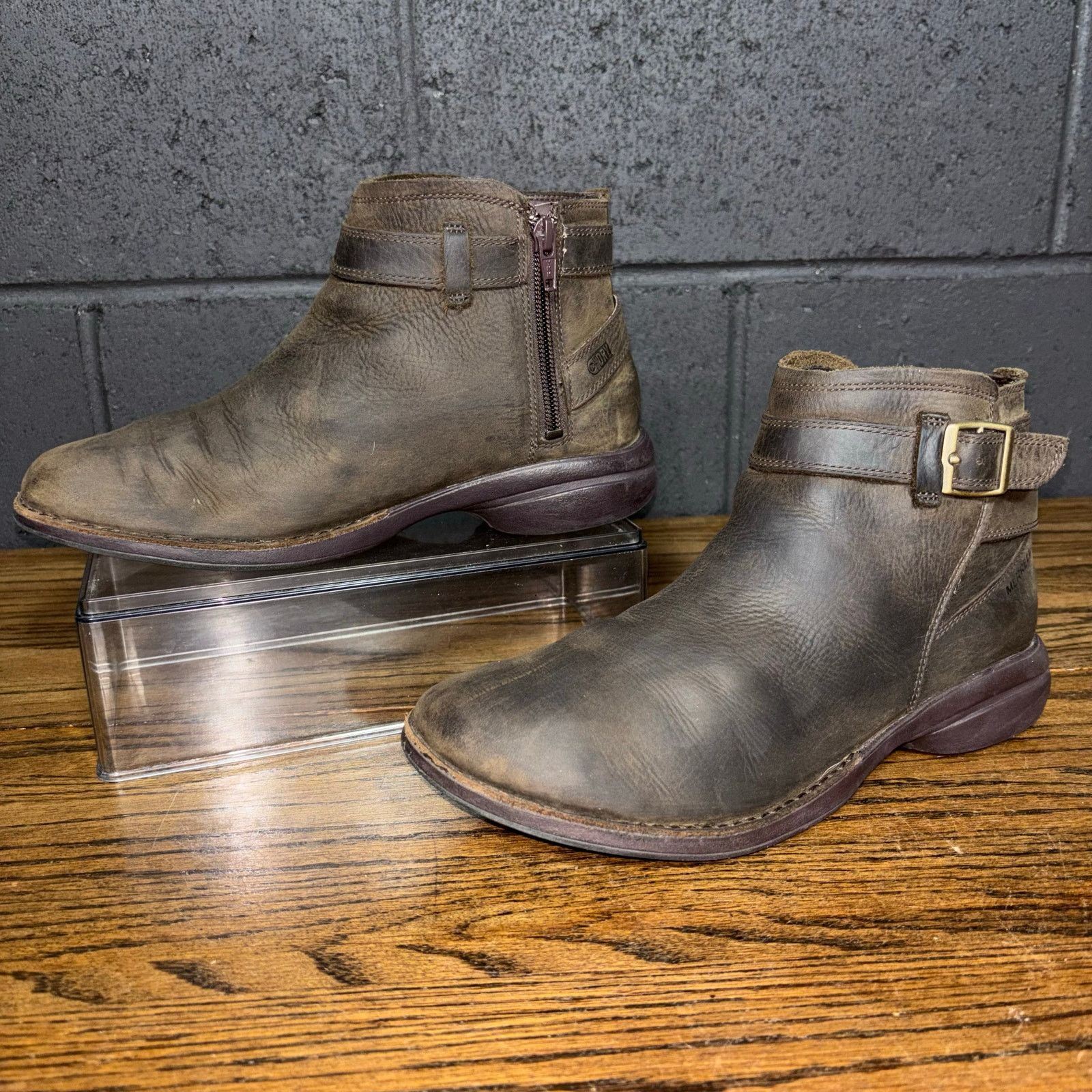 Merrell Merrell Women’s 8.5 Leather Ankle Boots Comfort Booties Size US 8.5 / IT 38.5 - 2 Thumbnail