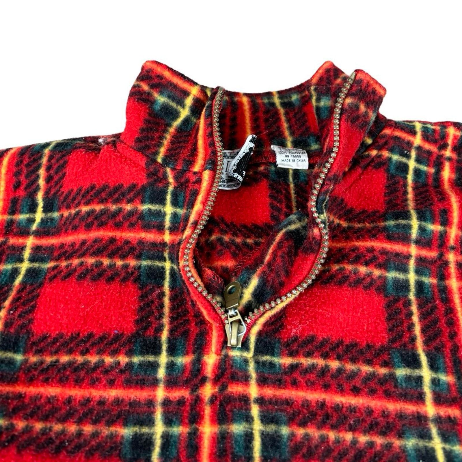 Carhartt × Carhartt Wip × Vintage 90s Fleece Plaid Jacket Size L / US 10 / IT 46 - 2 Thumbnail