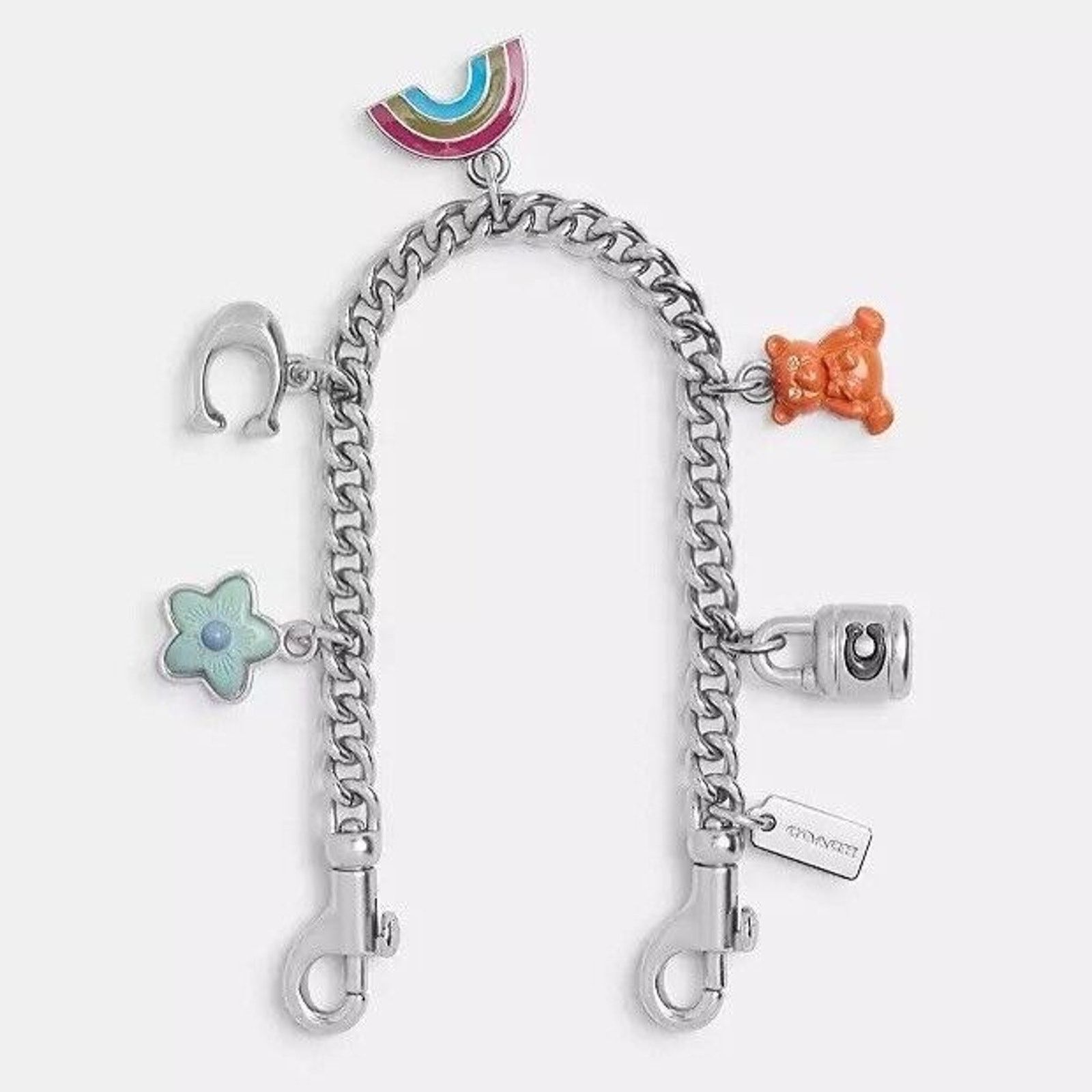 NEW Limited Coach Motif Extension Swagger Chain Charms CW663