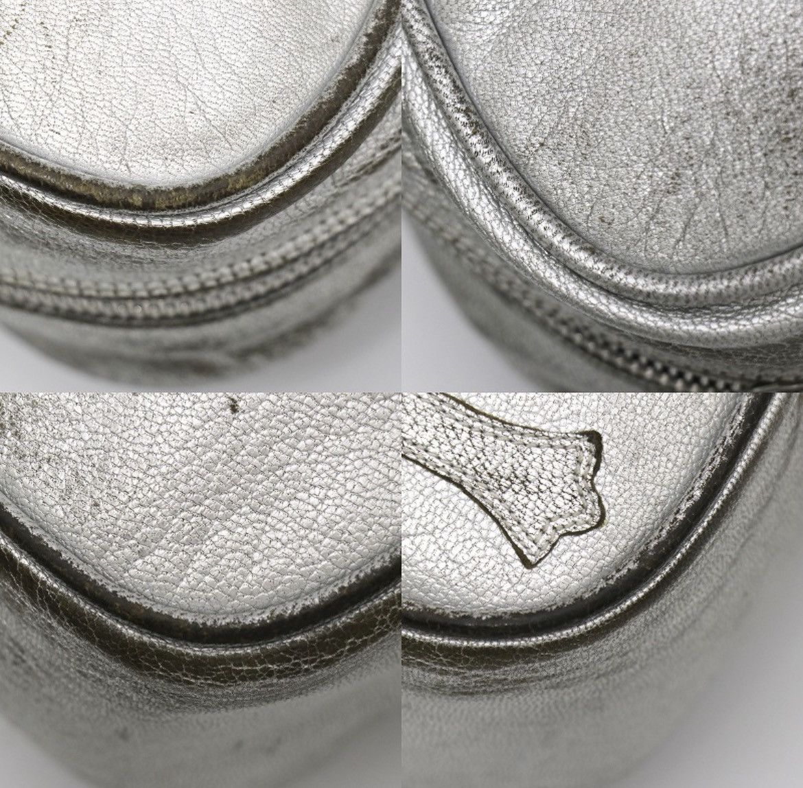 Chrome Hearts Chrome Hearts Silver Leather TAKA BAG Bag Small ch Cross Size ONE SIZE - 10 Thumbnail
