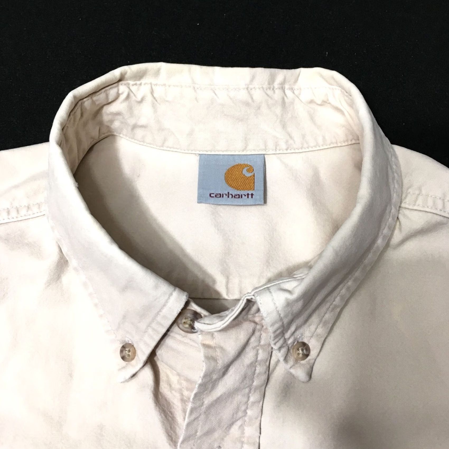 Carhartt Carhartt Mens Button Down Beige XXL Workwear Short Sleeve Size US 39 - 5 Thumbnail