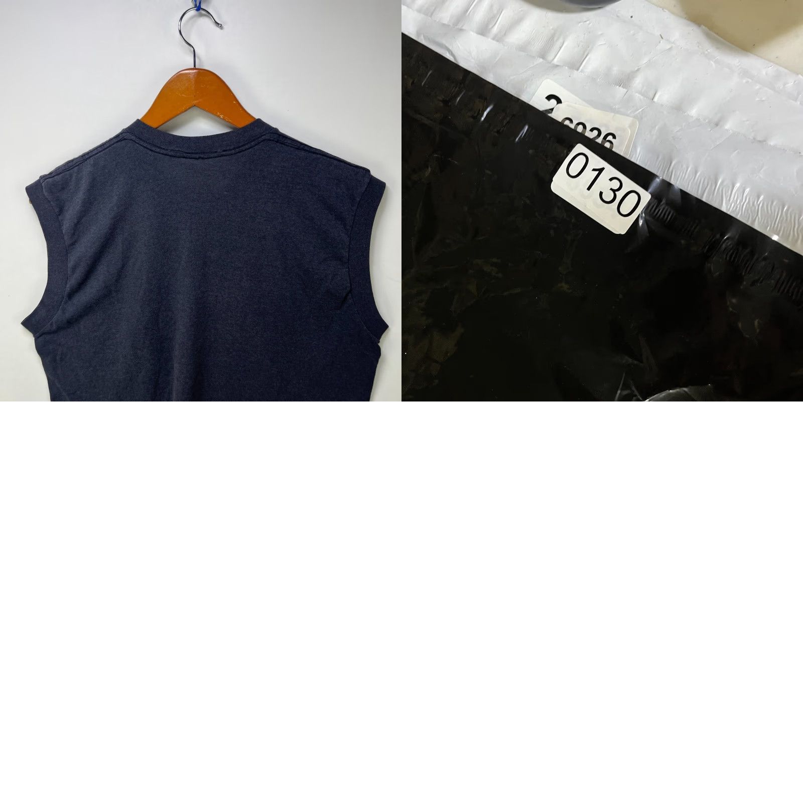Fruit Of The Loom VINTAGE Fruit of the Loom Shirt M L Black Sleeveless 90s 1990s Cotton Knit Logo Men T-Shirt Size US M / EU 48-50 / 2 - 8 Thumbnail