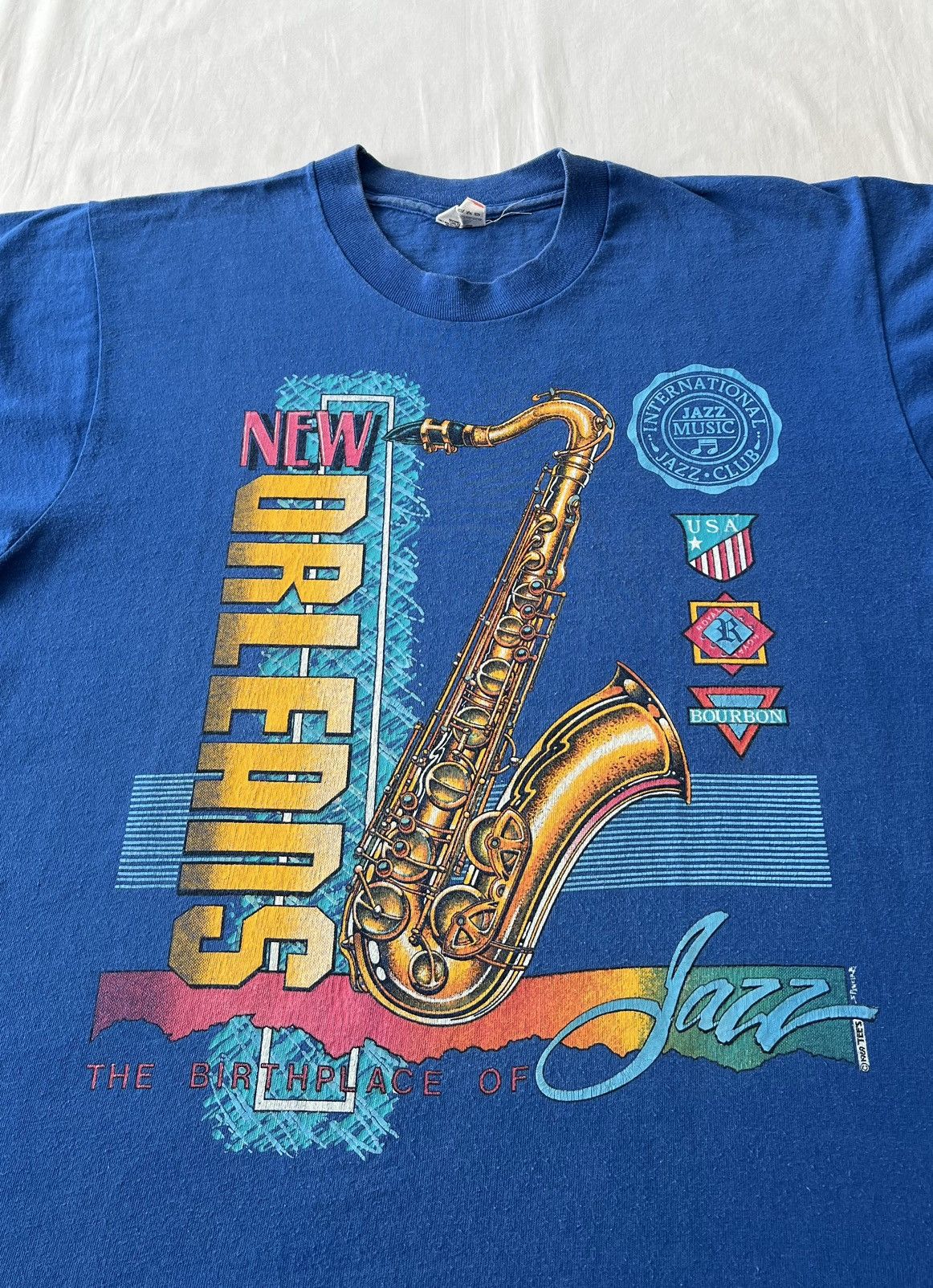 Vintage 1989 New Orleans The Birthplace of Jazz USA T-shirt
