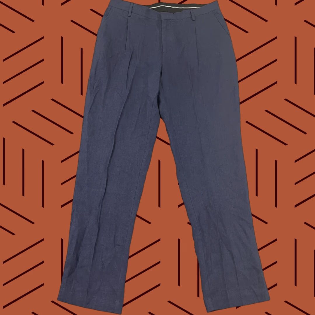 Sunspel VINTAGE Sunspel Men's Pants 36 x 32 Linen Chino Slacks Casual Classic Portugal Size US 36 / EU 52 - 1 Thumbnail