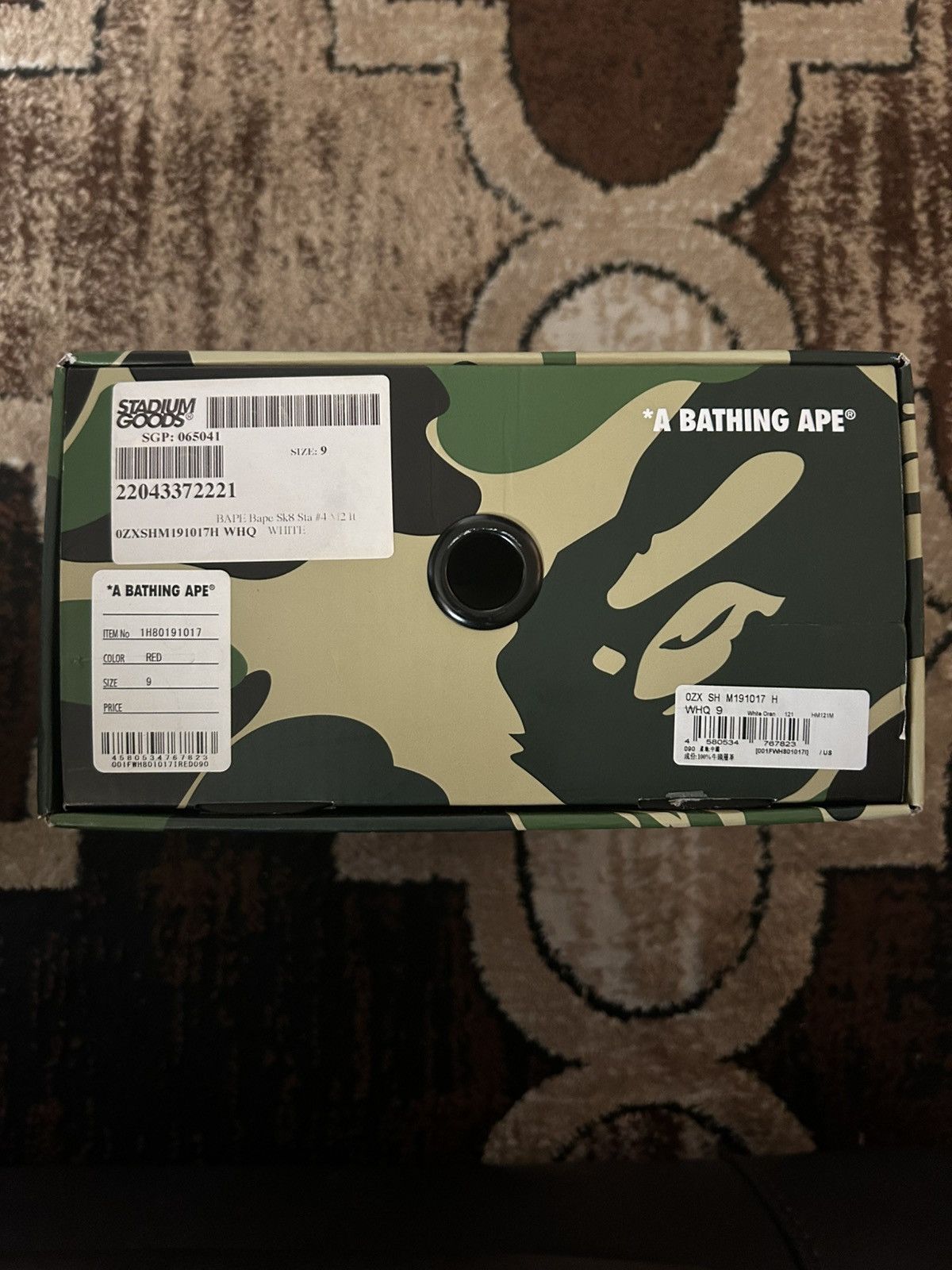 Bape White and red bapesta sneakers Size US 9 / EU 42 - 5 Thumbnail