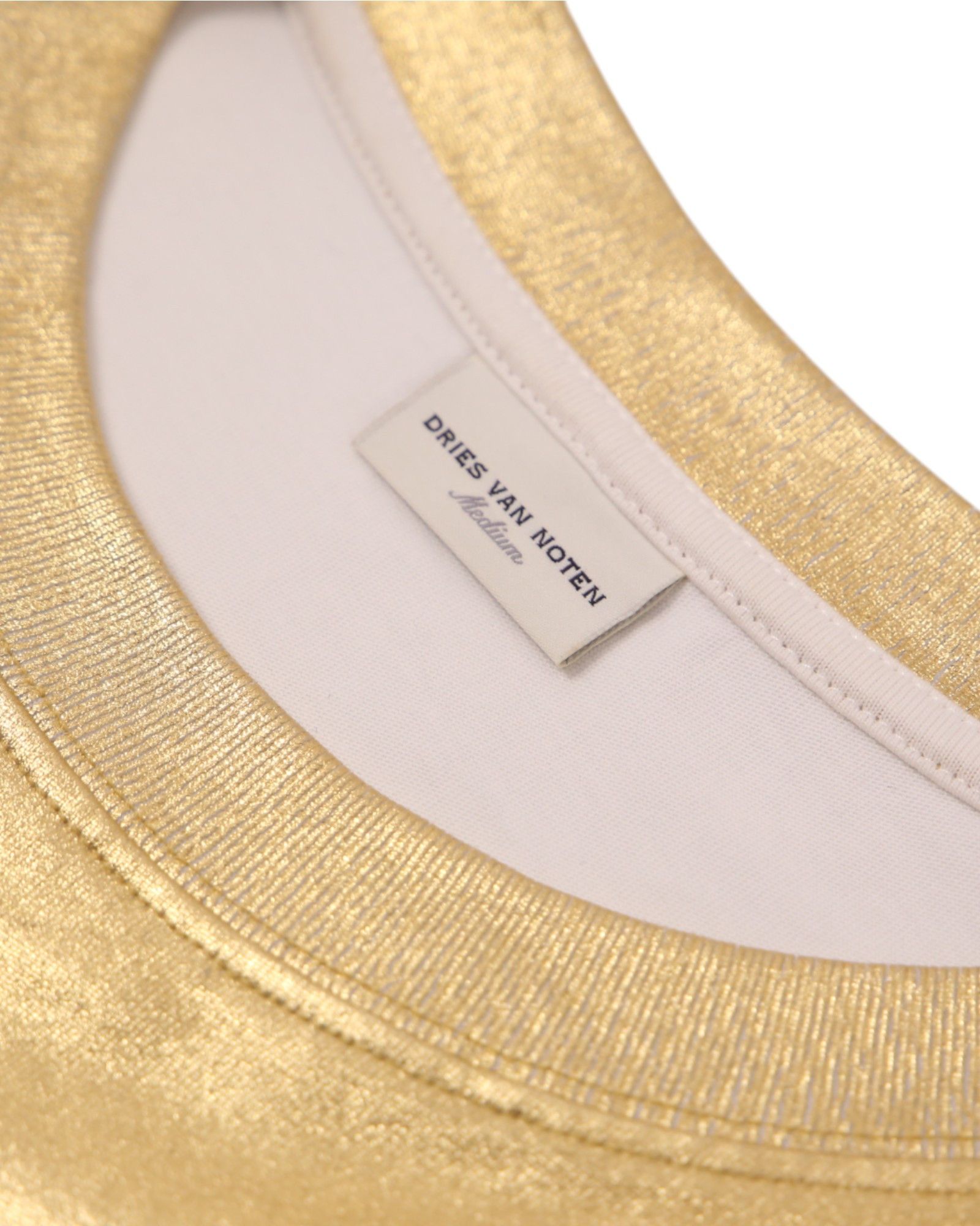 Dries Van Noten Gold Oversized tee Size M / US 6-8 / IT 42-44 - 6 Thumbnail