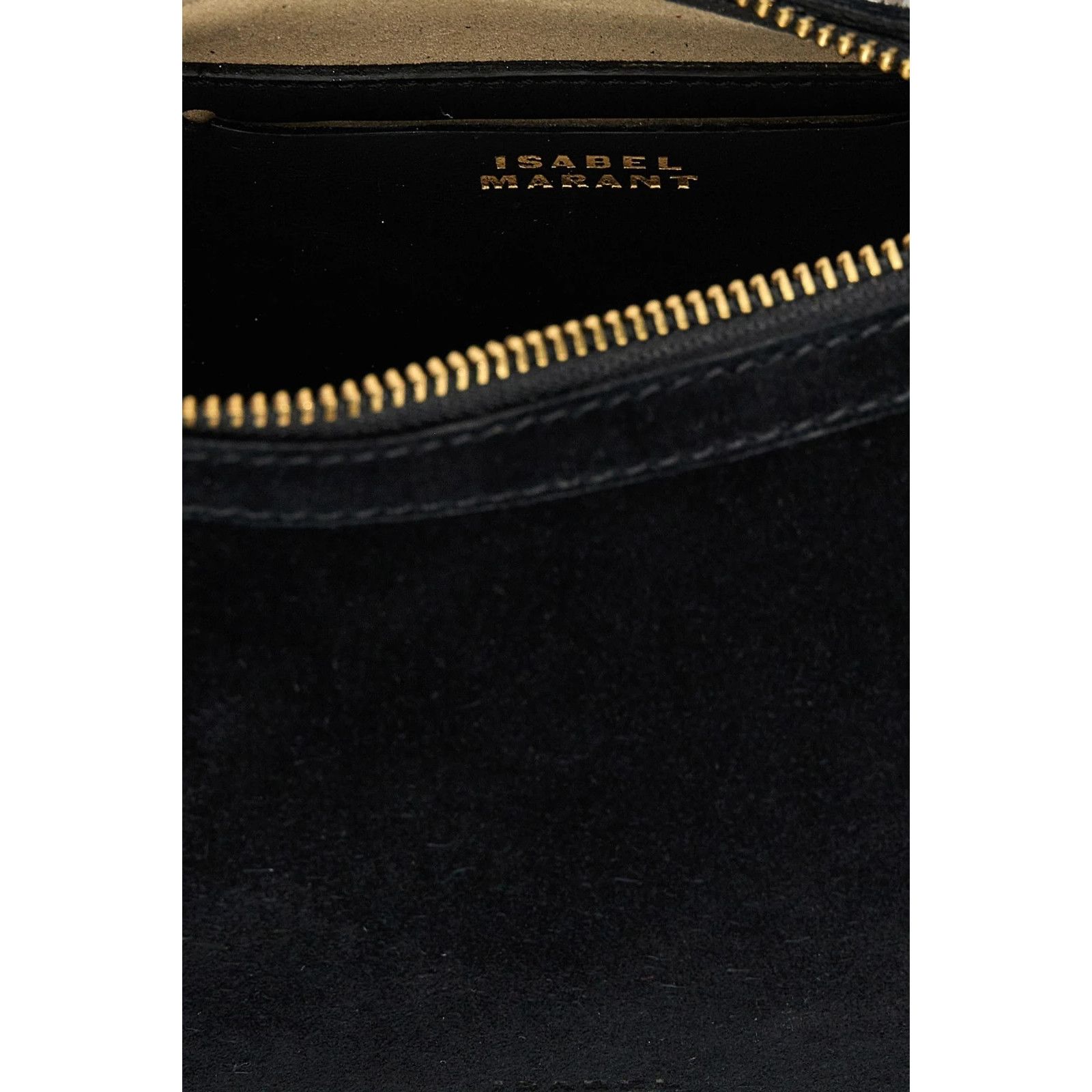 Isabel Marant Isabel Marant Oskan Moon Black Suede Shoulder Bag New And Au Size ONE SIZE - 4 Thumbnail