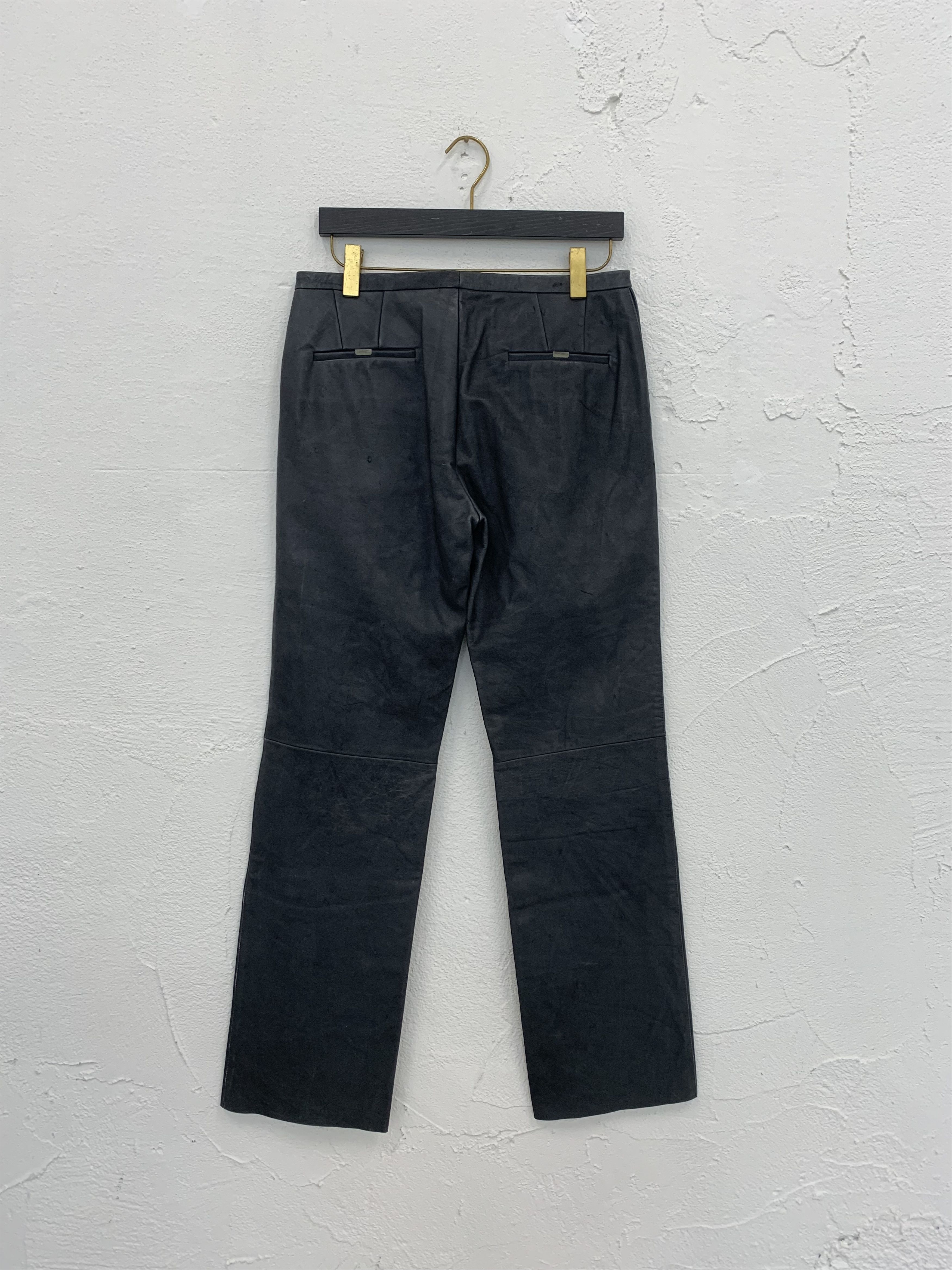 Carol Christian Poell SAMPLE CAROL CHRISTIAN POELL FALL 00 01 LEATHER PANTS Size US 34 / EU 50 - 2 Thumbnail