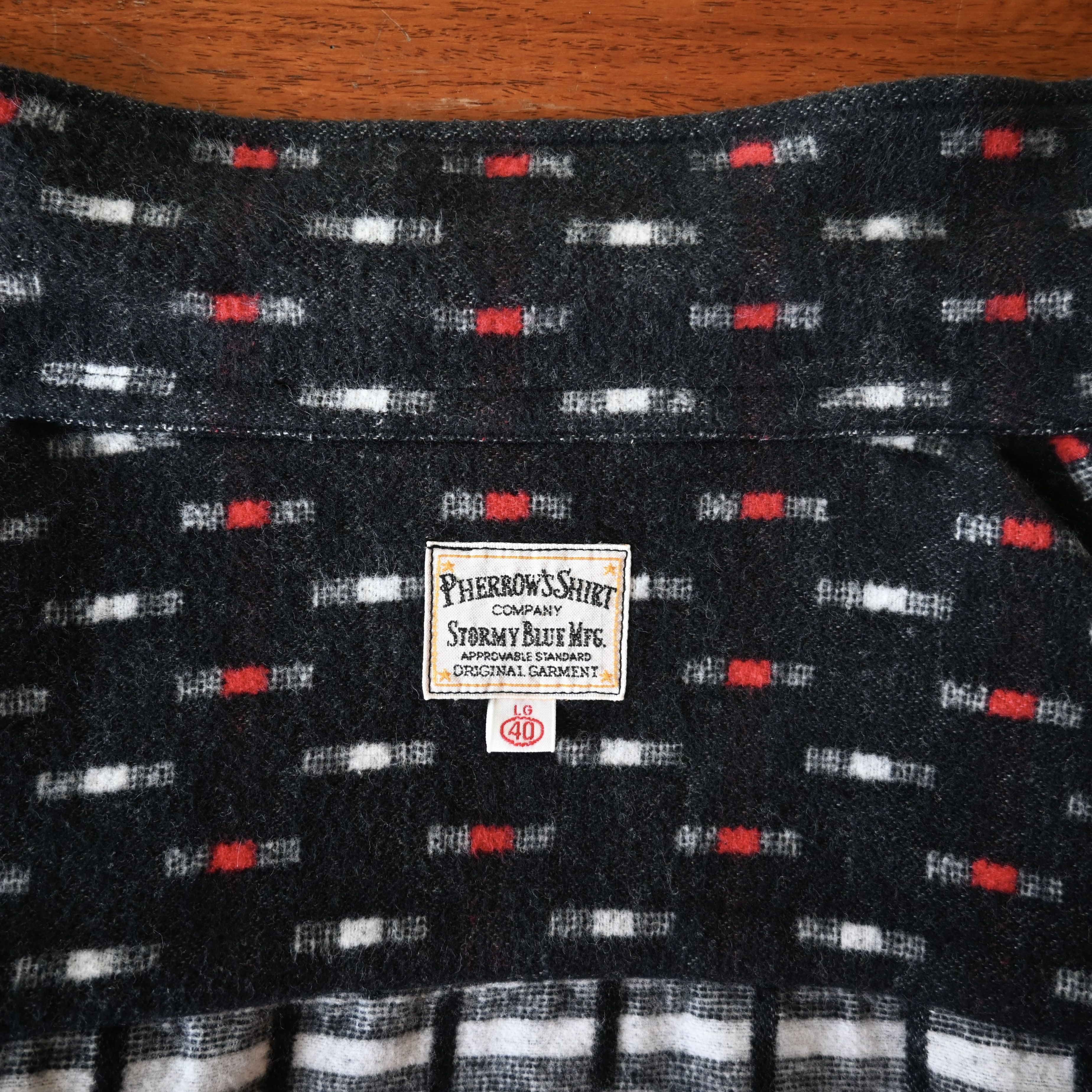 Pherrow's Pherrow's dobby fleeced cotton square shirt, made in Japan Size US L / EU 52-54 / 3 - 12 Thumbnail