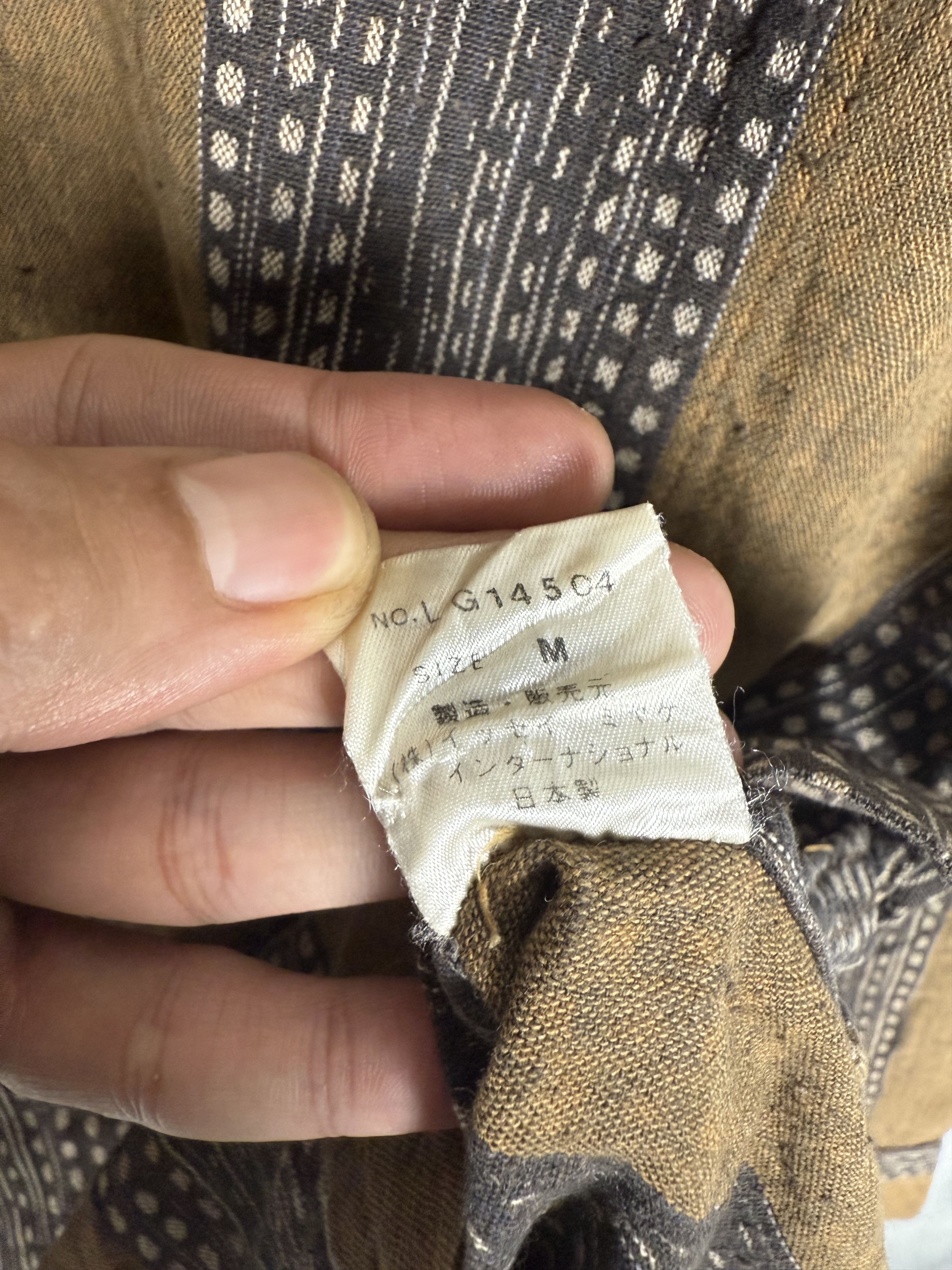 Issey Miyake Vintage 90s Issey Miyake Abstract Pattern Shanghai Shirt Size US M / EU 48-50 / 2 - 8 Thumbnail