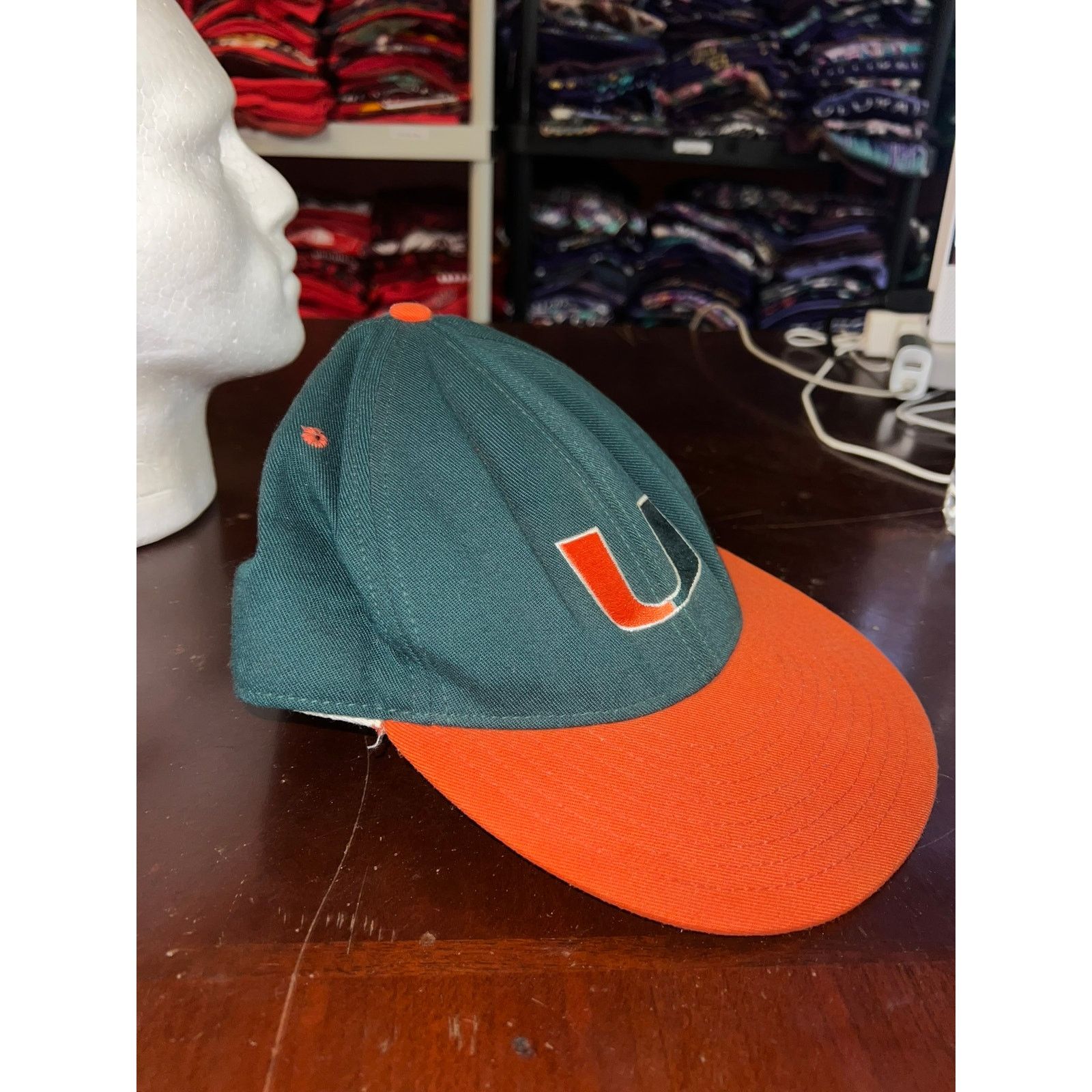 Vintage Vintage Miami Hurricanes Hat On The Field Pro Line Green Cap Size ONE SIZE - 8 Thumbnail