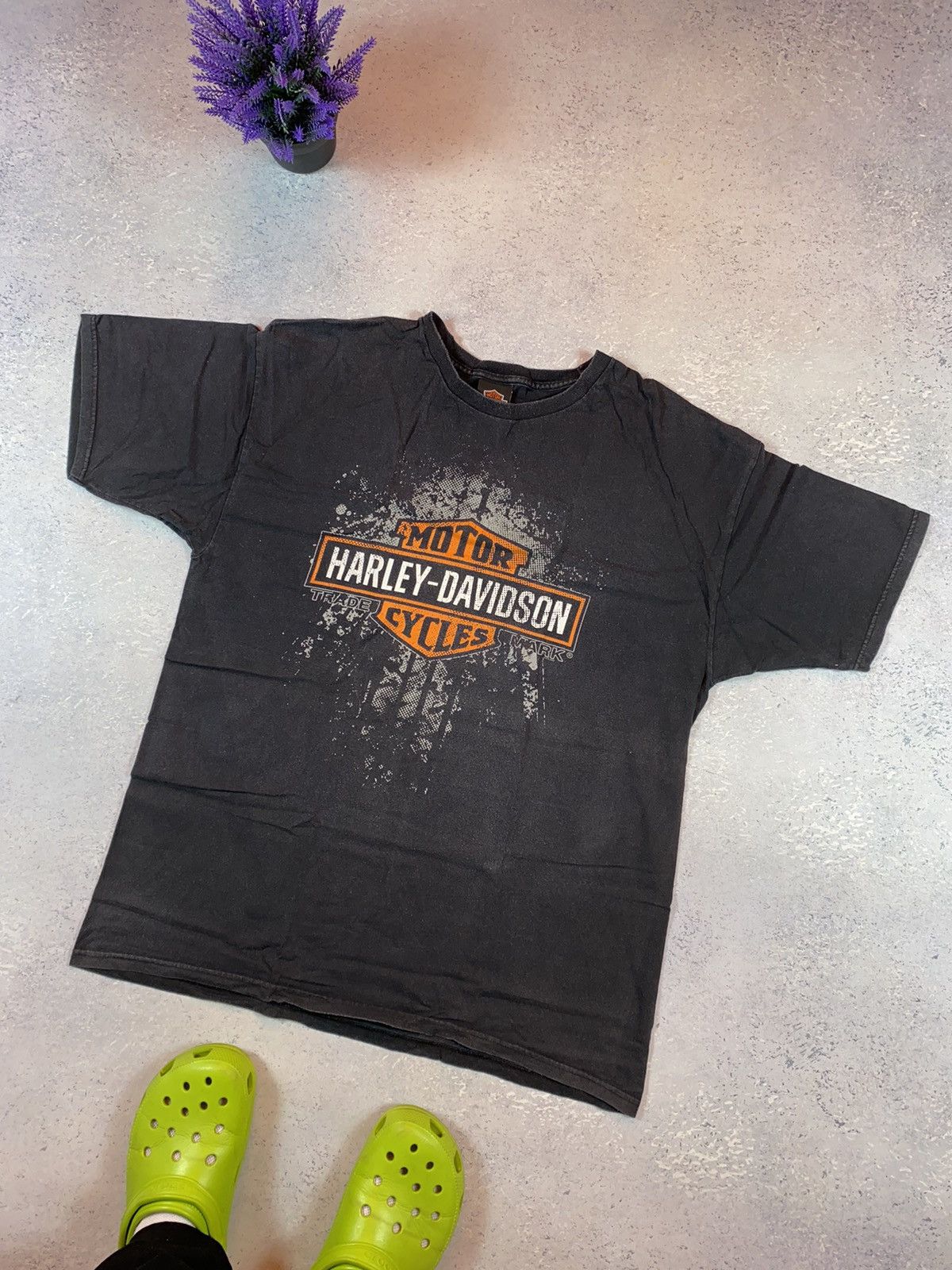 Harley Davidson × Vintage Vintage Harley Davidson Men’s Black T-shirt With Logo 2009 Size US XL / EU 56 / 4 - 1 Thumbnail