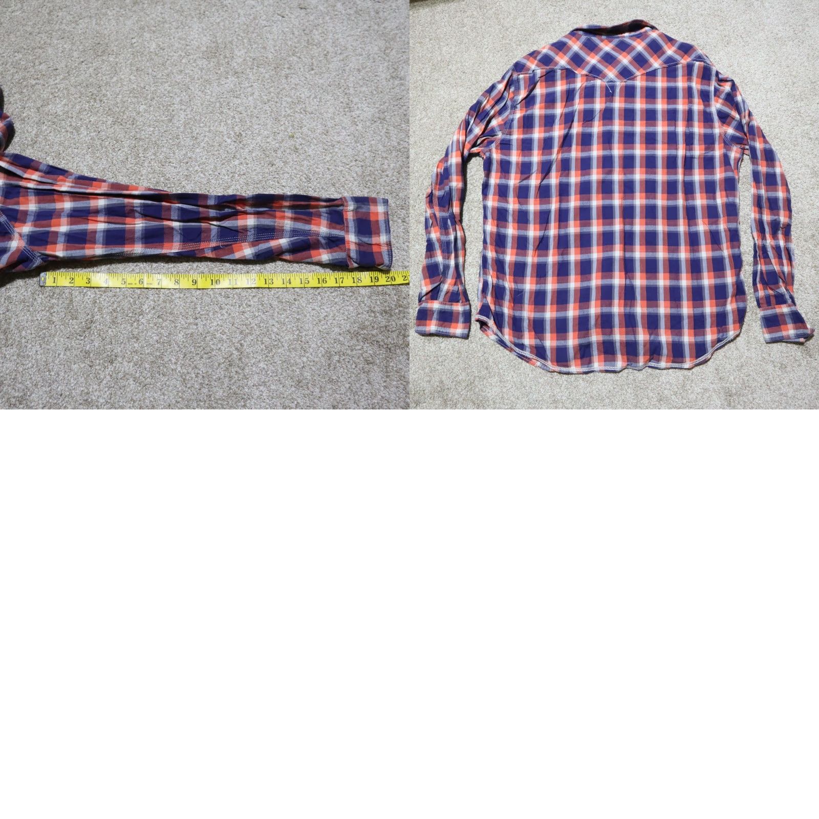 Vintage AriZona Shirt Button-Up XL Red Blue Plaid Long Sleeve Mens Size XL Size US XL / EU 56 / 4 - 8 Thumbnail