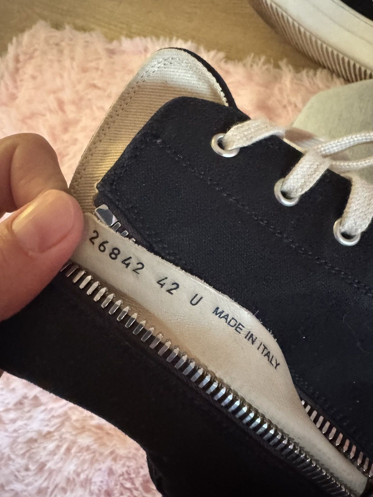 Rick Owens Canvas Ramones High Size US 9 / EU 42 - 4 Thumbnail