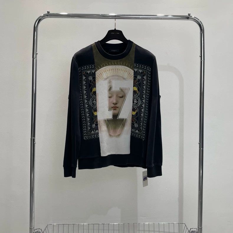 Givenchy Givenchy Triple Patchwork Black Logo Hoodie, Peak Product Size US S / EU 44-46 / 1 - 1 Thumbnail