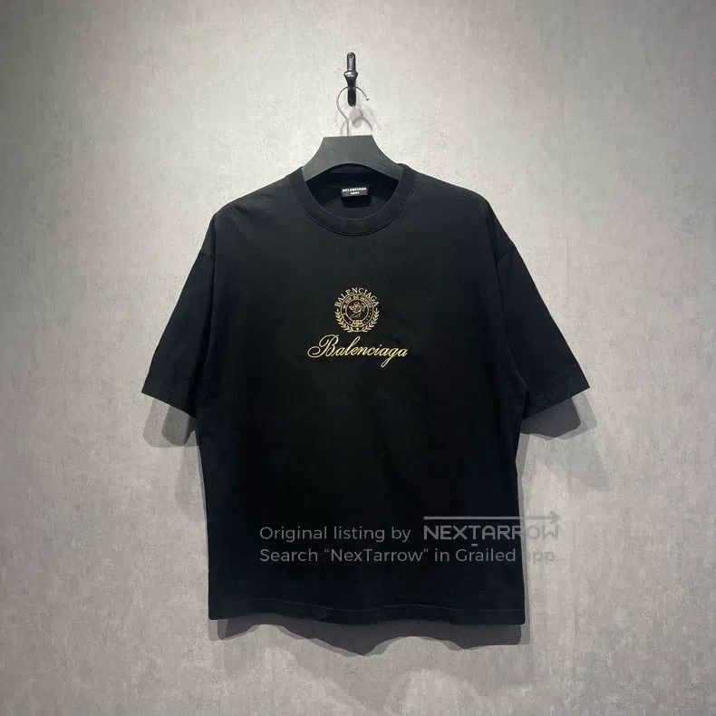 Balenciaga Balenciaga Wheat ear logo embroidered printed short-sleeve Size US L / EU 52-54 / 3 - 1 Thumbnail