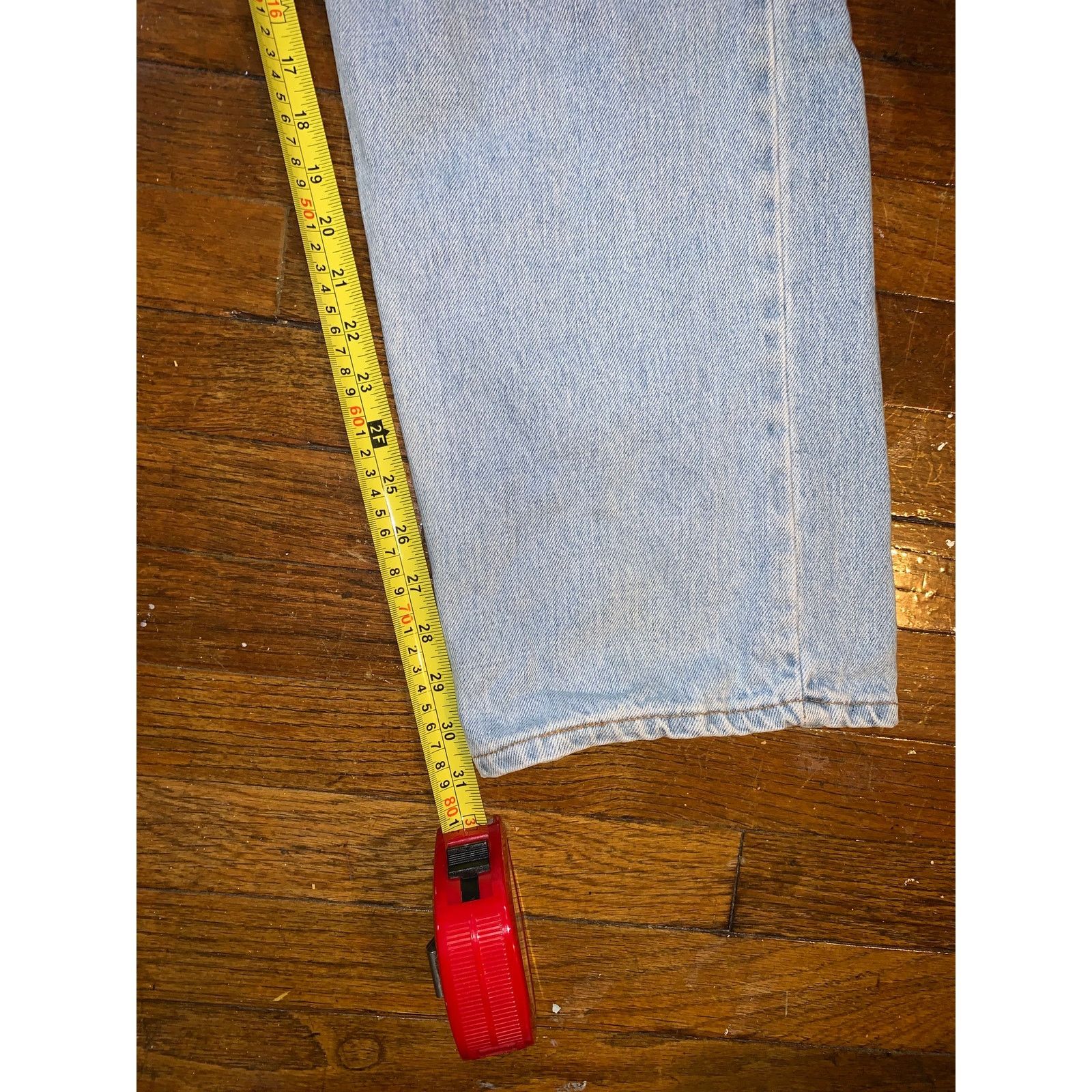 Levi's Vintage 1996 Levis 505 42x32 Light Wash USA Size US 42 / EU 58 - 9 Thumbnail