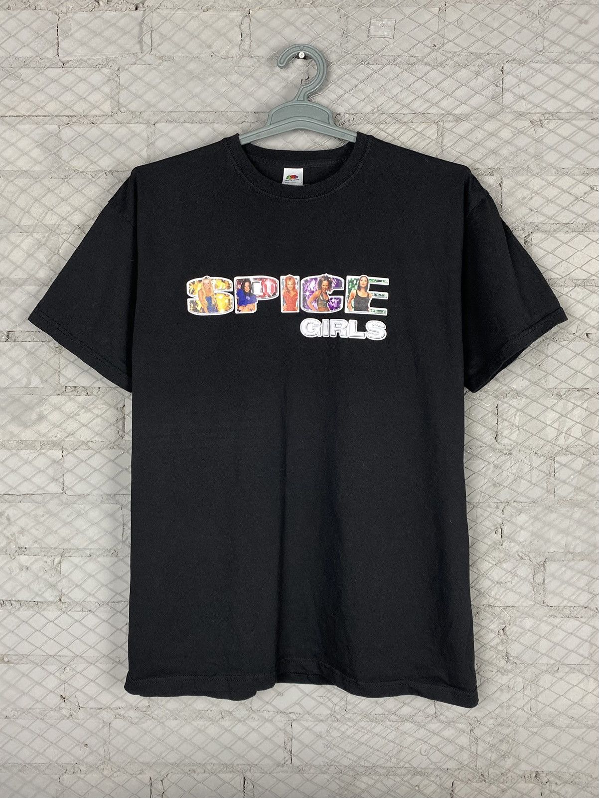 Pre-owned Band Tees X Vintage Y2k Spice Girls T Shirt In Black