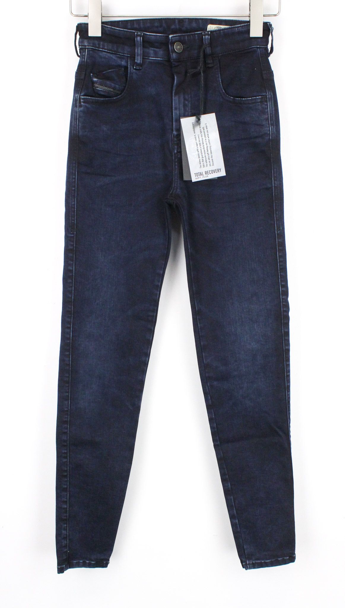 Diesel SLANDY-HIGH 082AU W24/L32 Dark Blue Stretch Jeans 69739 Size 24" / US 00 / IT 34 - 1 Thumbnail