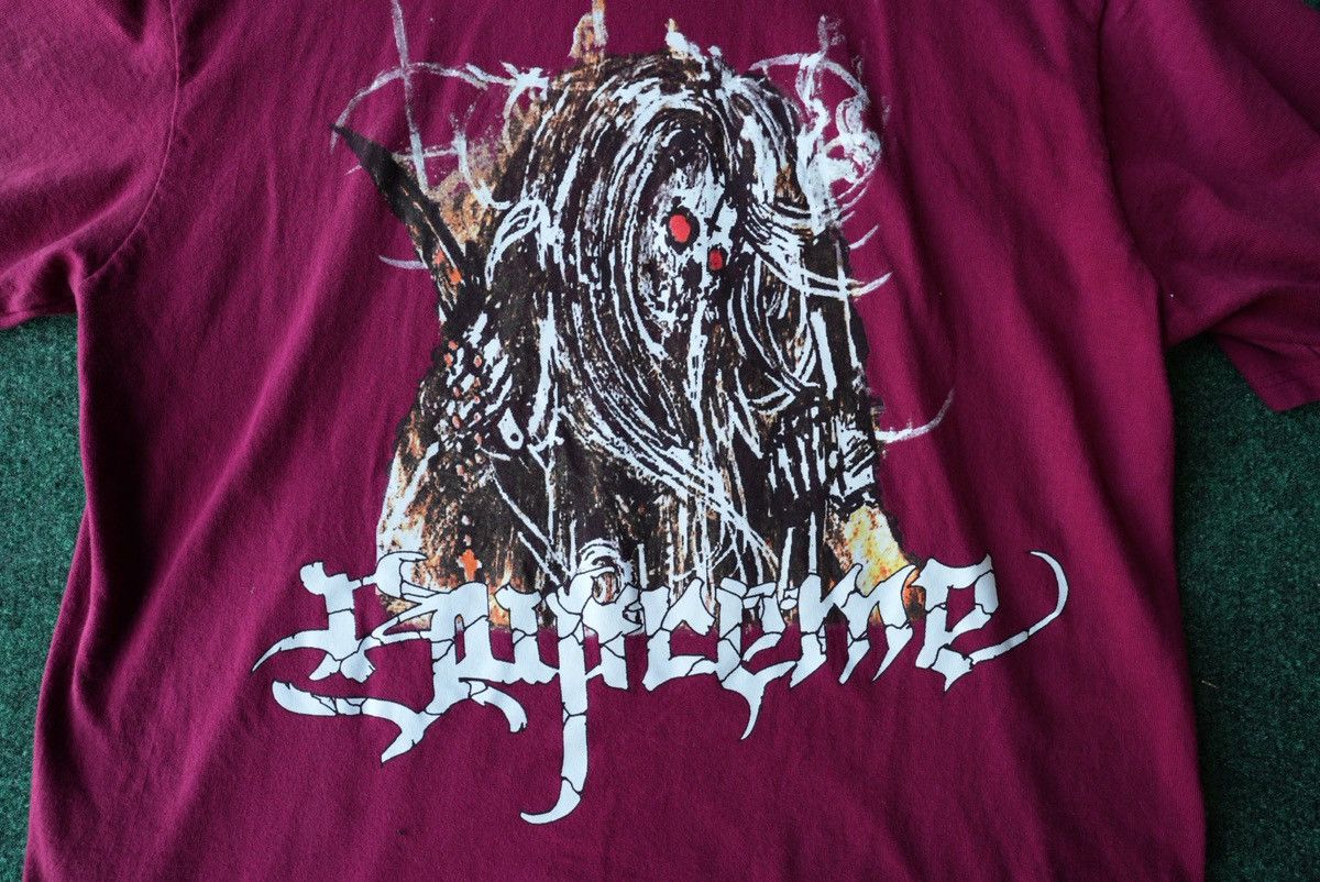 Supreme USED SUPREME SATAN TEE CARDINAL (FW24) SIZE M Size US M / EU 48-50 / 2 - 9 Thumbnail
