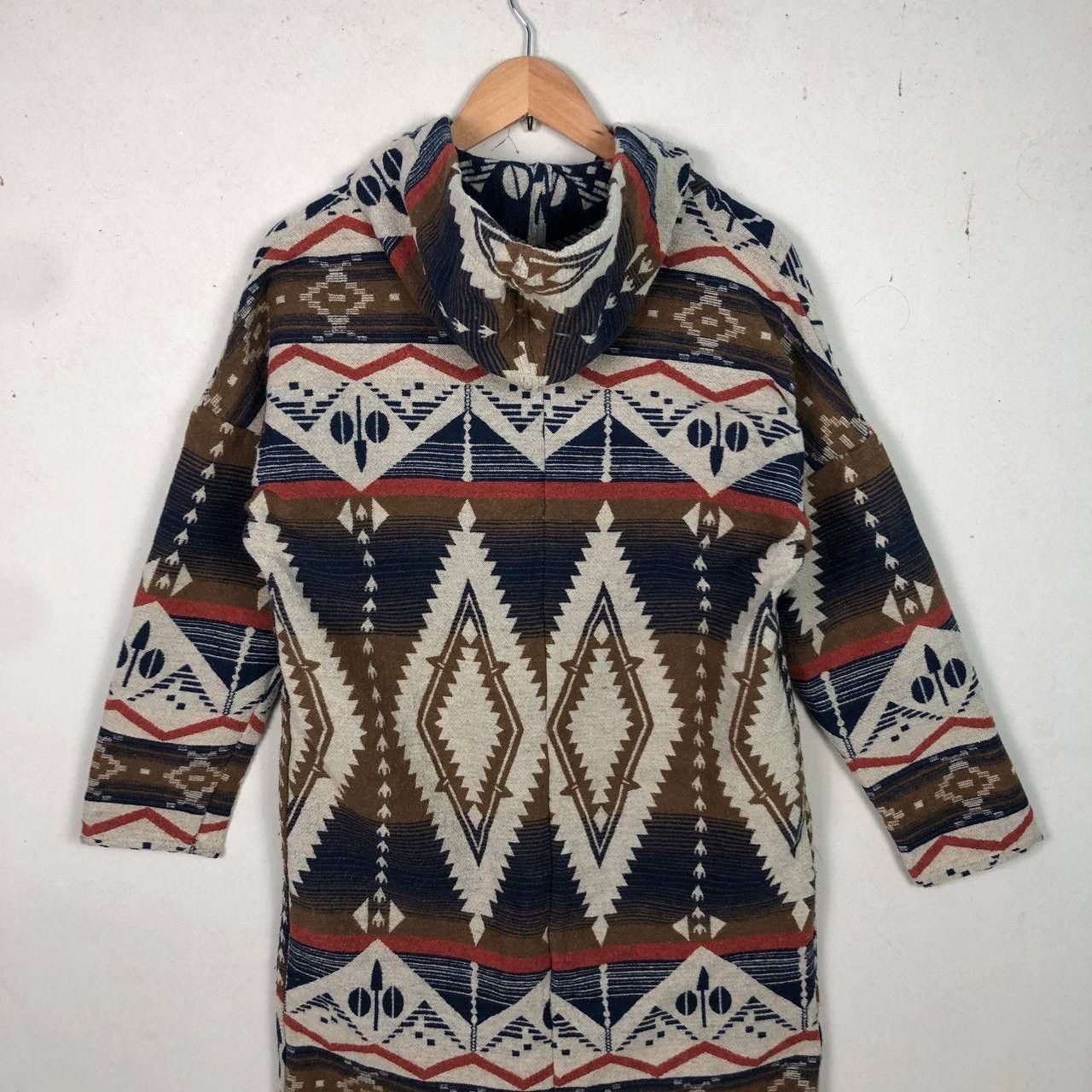 Vintage Vintage Navajo Aztec Native Wool Parka Jacket Hooded Size US M / EU 48-50 / 2 - 7 Thumbnail