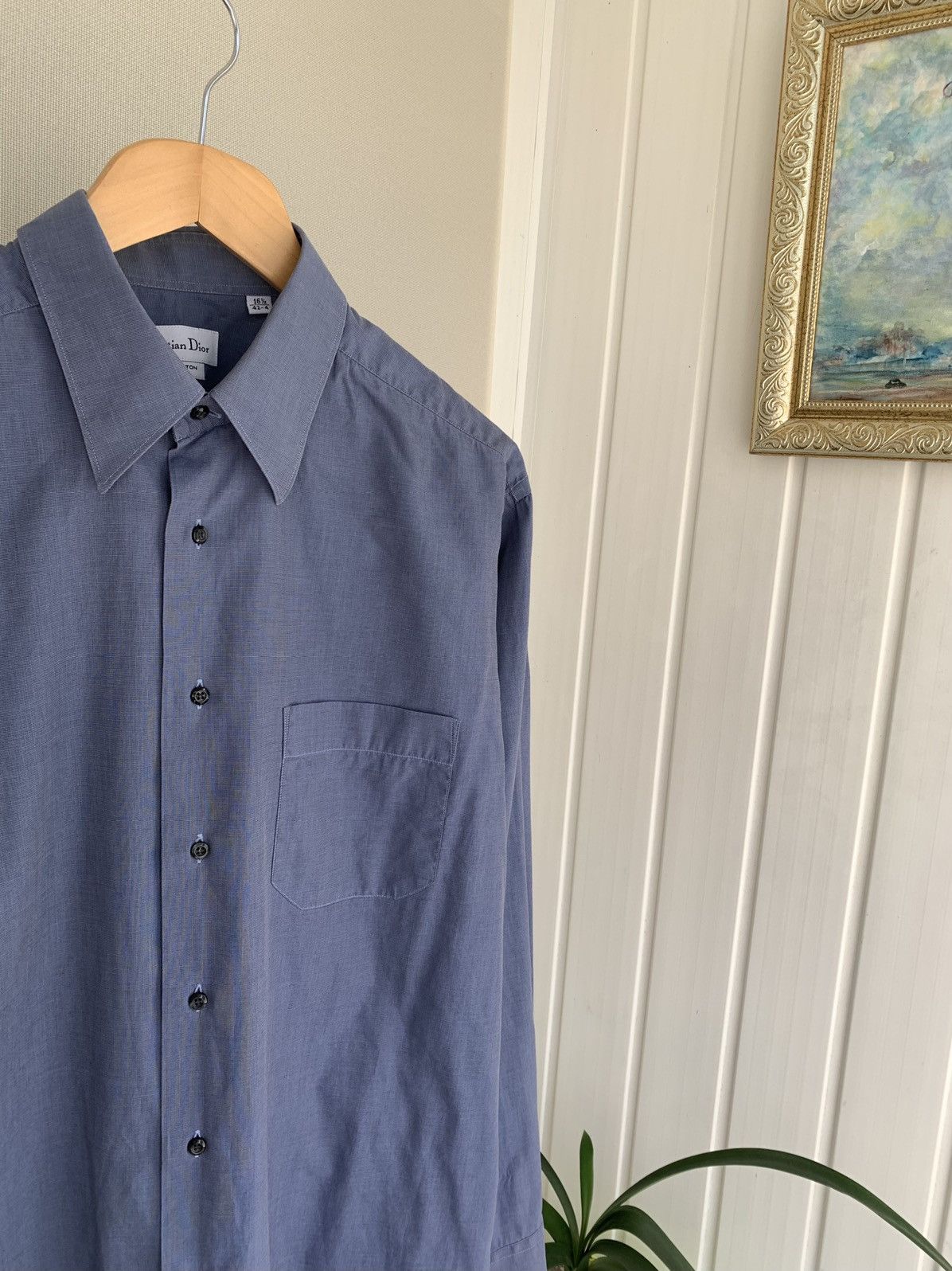 Christian Dior Monsieur Christian Dior Vintage Long Sleeve Button Shirt Size L XL Size US XL / EU 56 / 4 - 3 Thumbnail